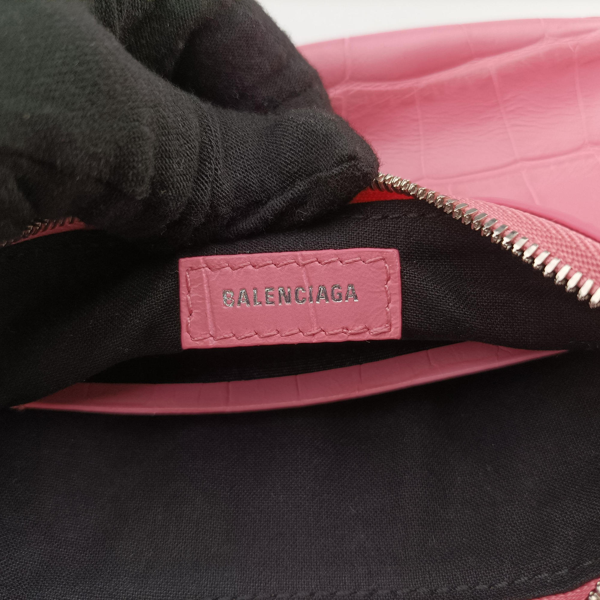 Pre-owned Balenciaga Le Cagole mini Pink Leather  shoulderbag | stylenewstar