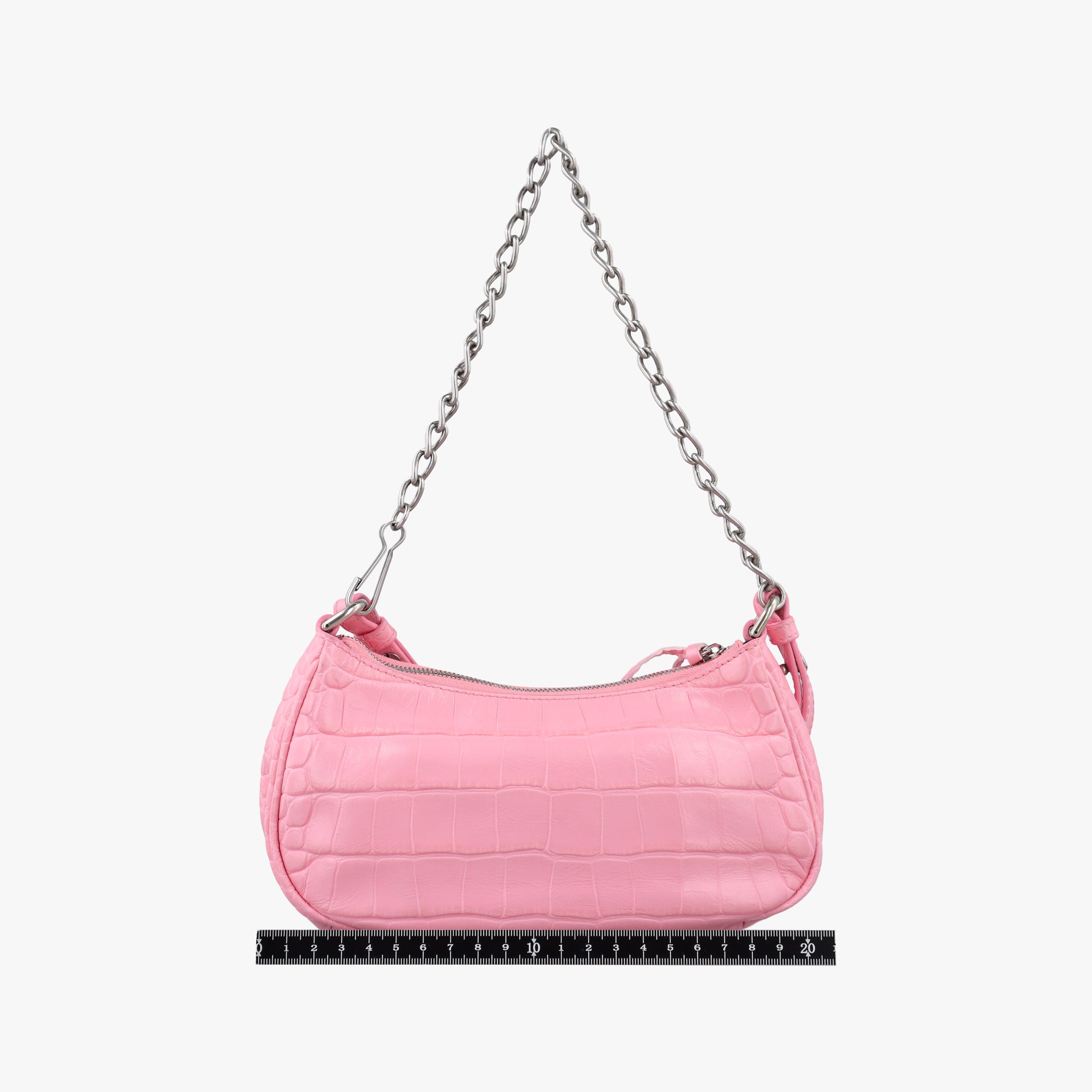 Pre-owned Balenciaga Le Cagole mini Pink Leather  shoulderbag | stylenewstar
