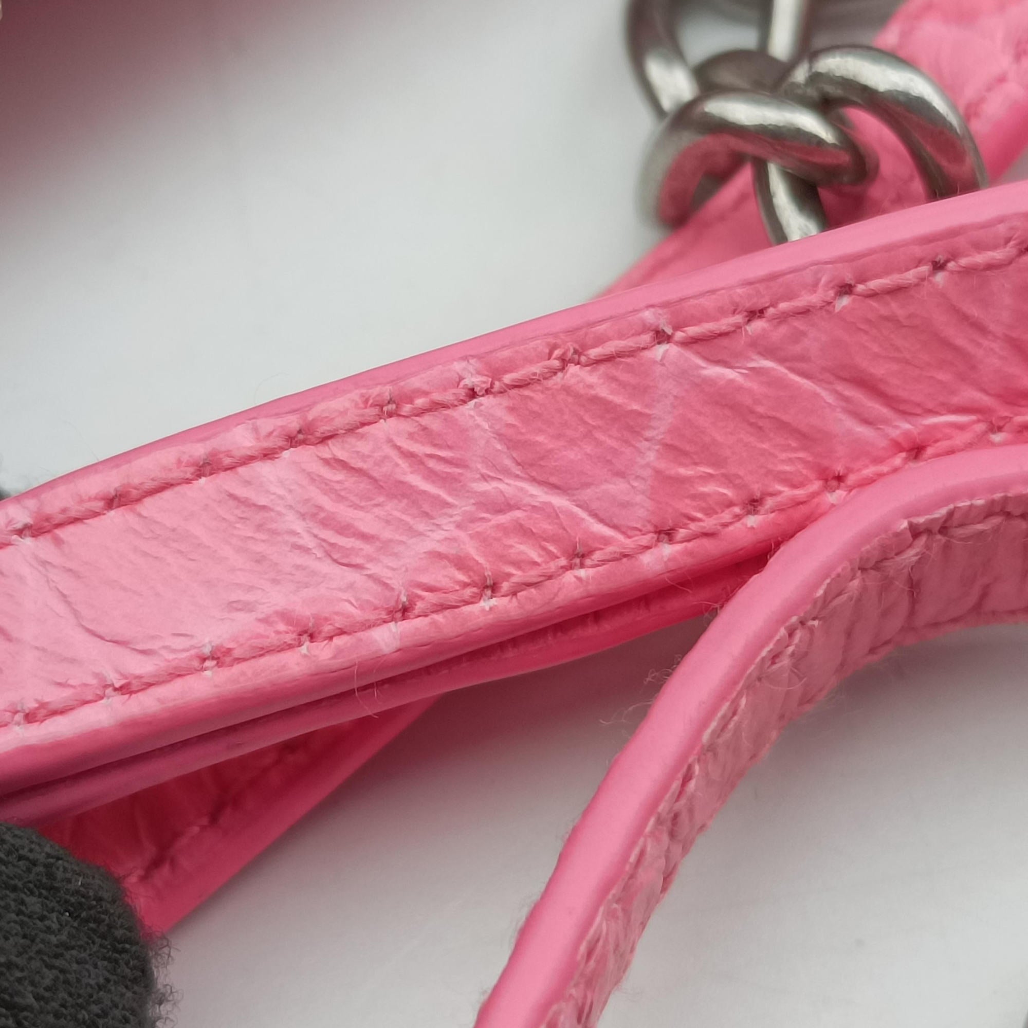 Pre-owned Balenciaga Le Cagole mini Pink Leather  shoulderbag | stylenewstar