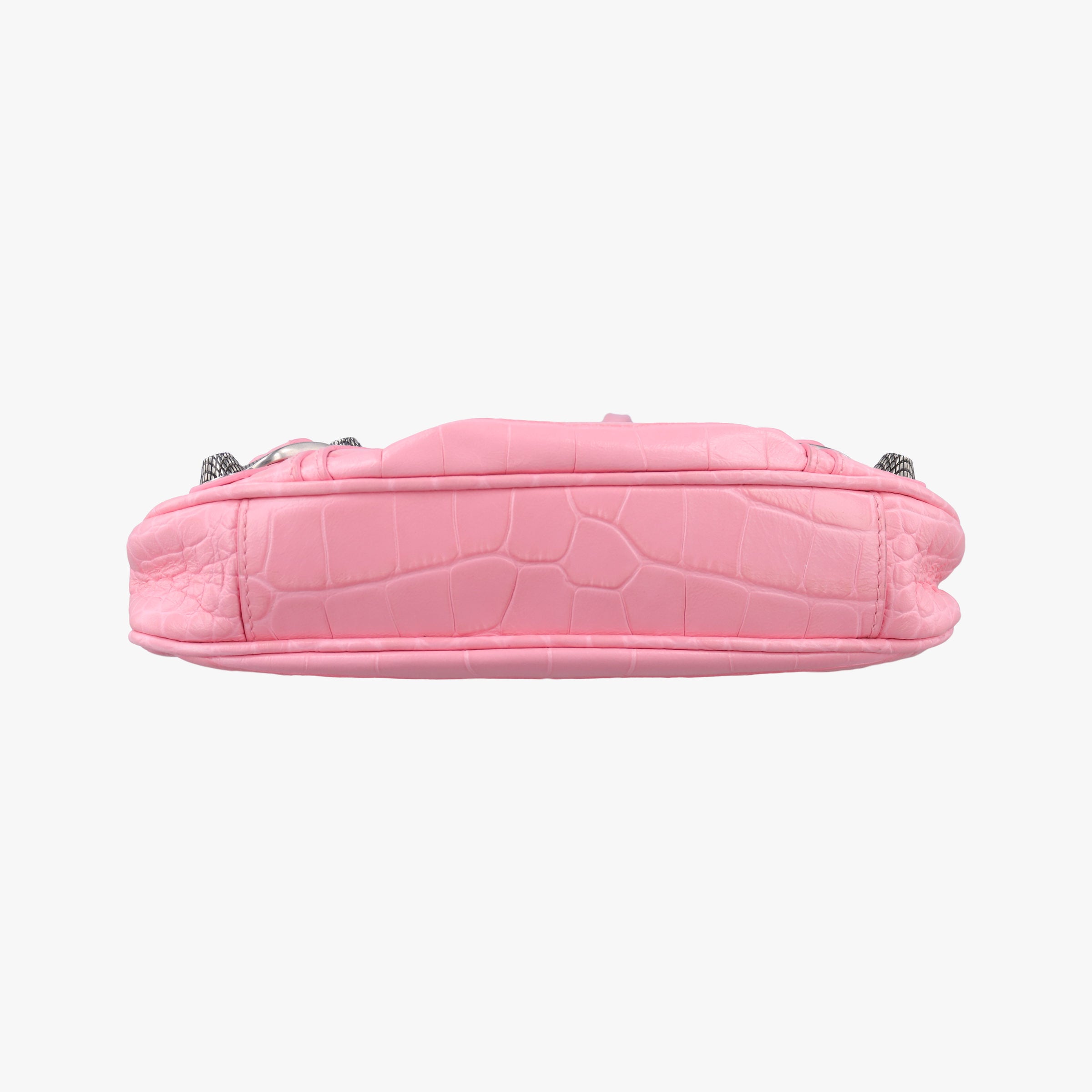 Pre-owned Balenciaga Le Cagole mini Pink Leather  shoulderbag | stylenewstar