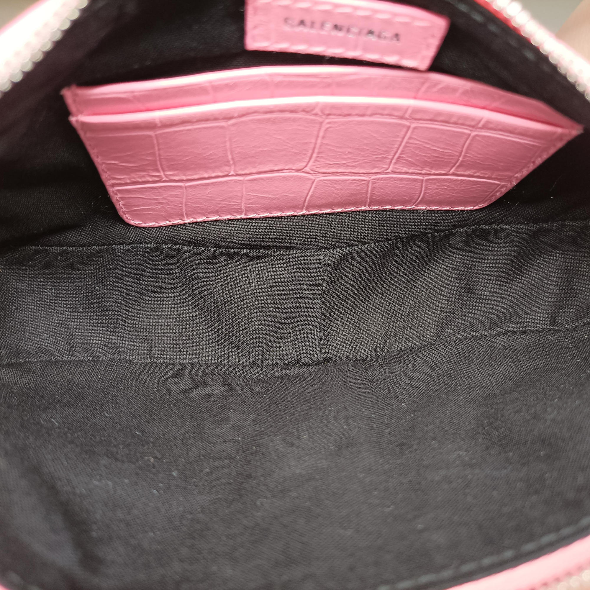 Pre-owned Balenciaga Le Cagole mini Pink Leather  shoulderbag | stylenewstar
