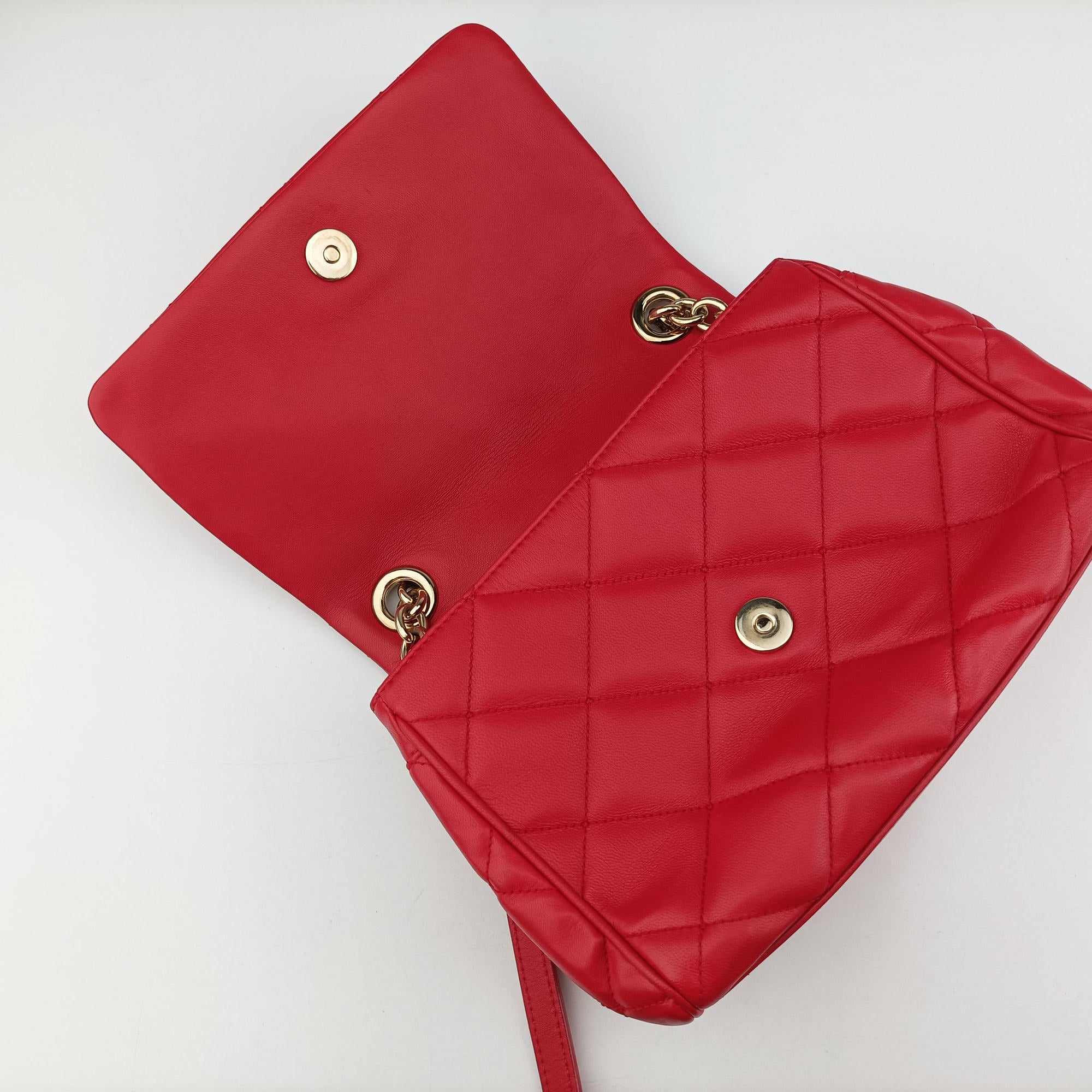 Pre-owned Dolce & Gabbana Miss Kate Red Leather  shoulderbag | stylenewstar