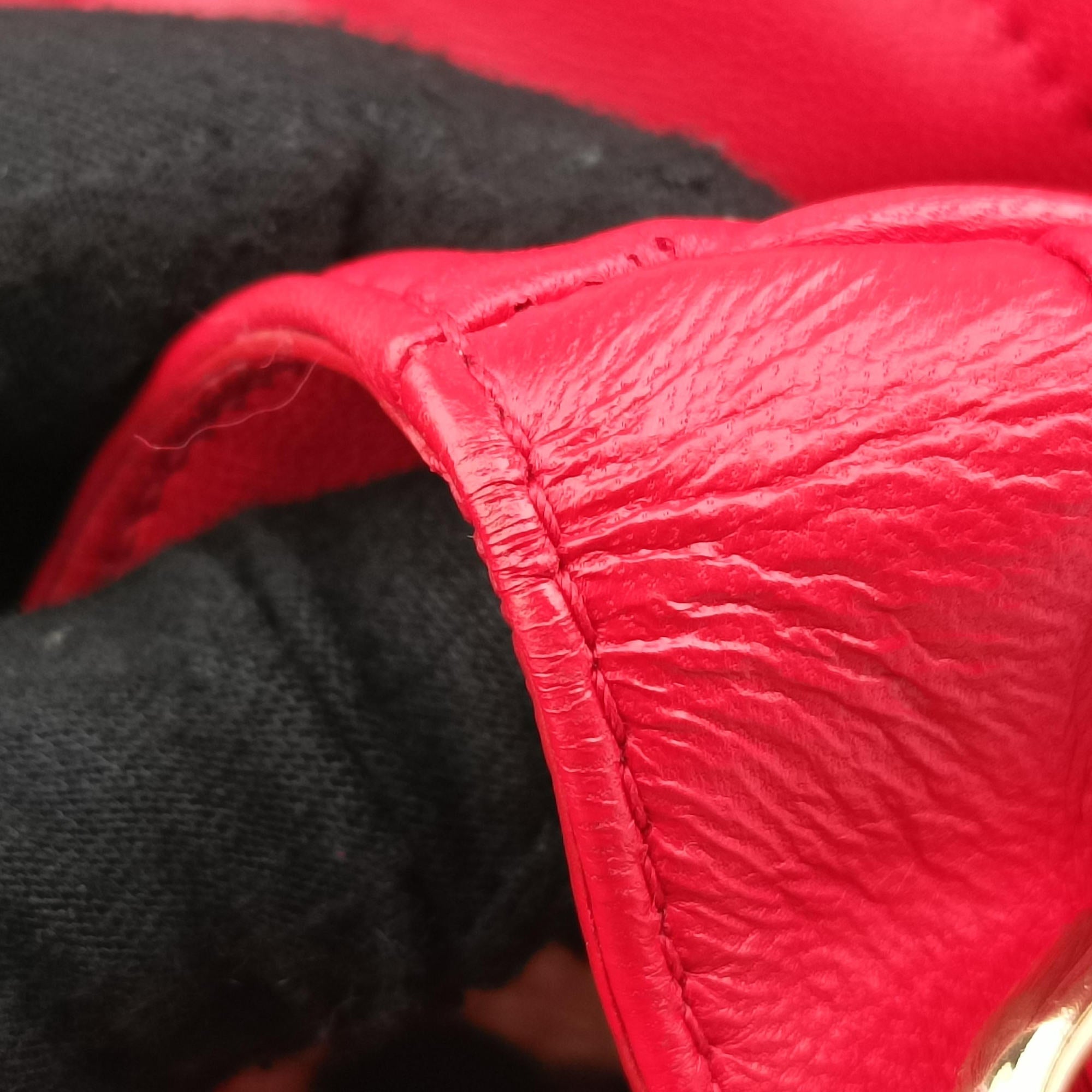 Pre-owned Dolce & Gabbana Miss Kate Red Leather  shoulderbag | stylenewstar