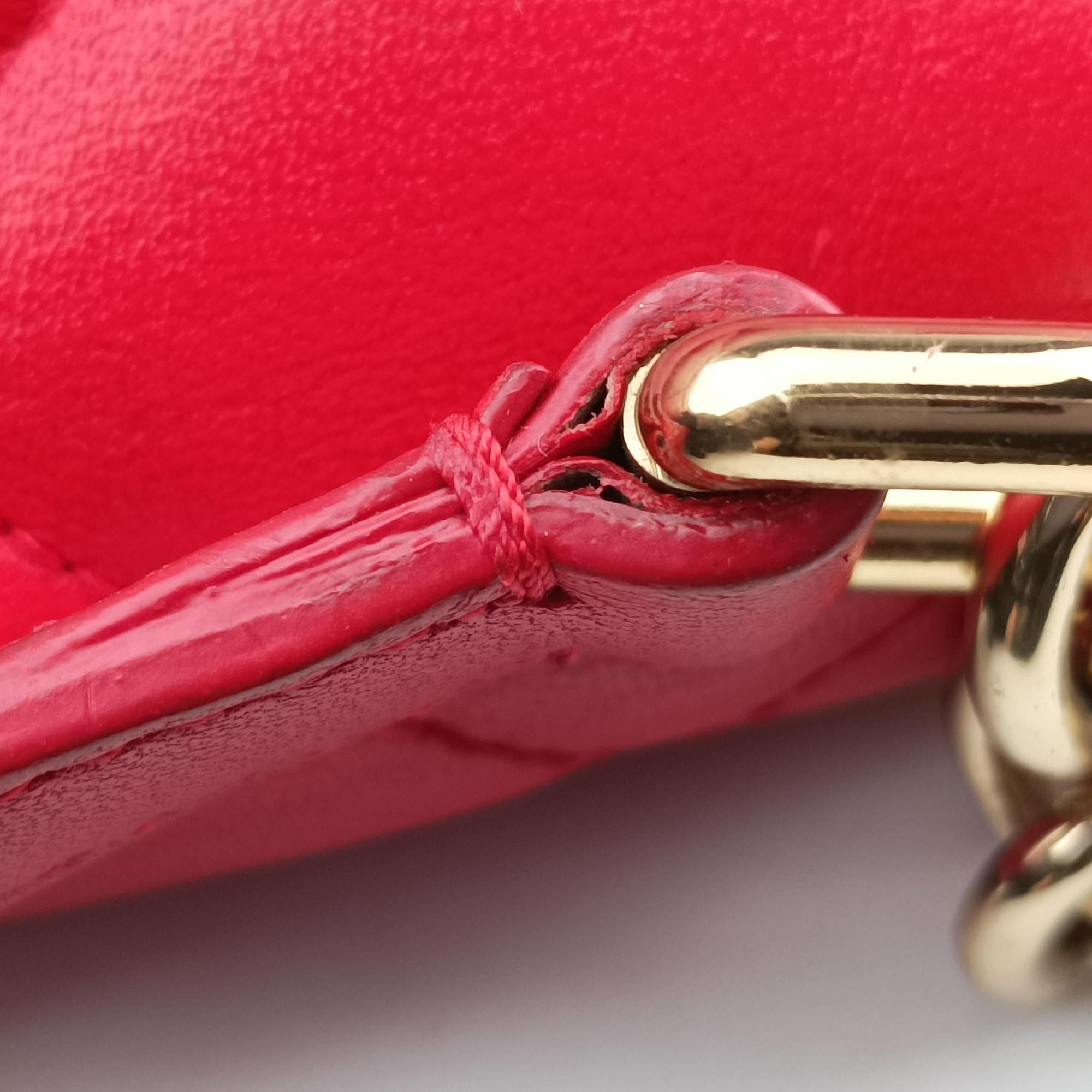 Pre-owned Dolce & Gabbana Miss Kate Red Leather  shoulderbag | stylenewstar