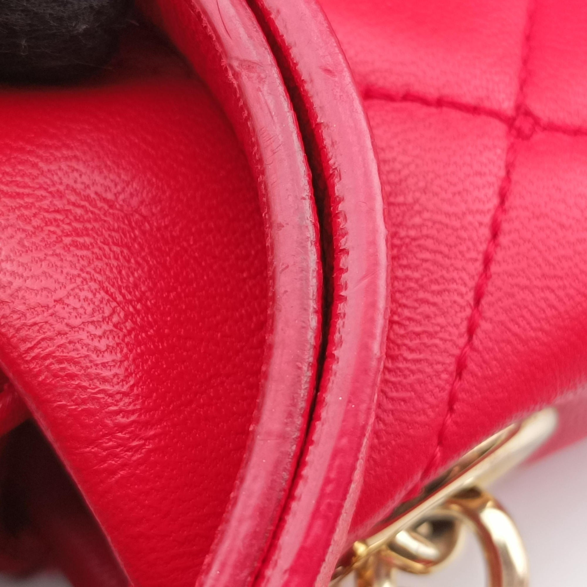 Pre-owned Dolce & Gabbana Miss Kate Red Leather  shoulderbag | stylenewstar