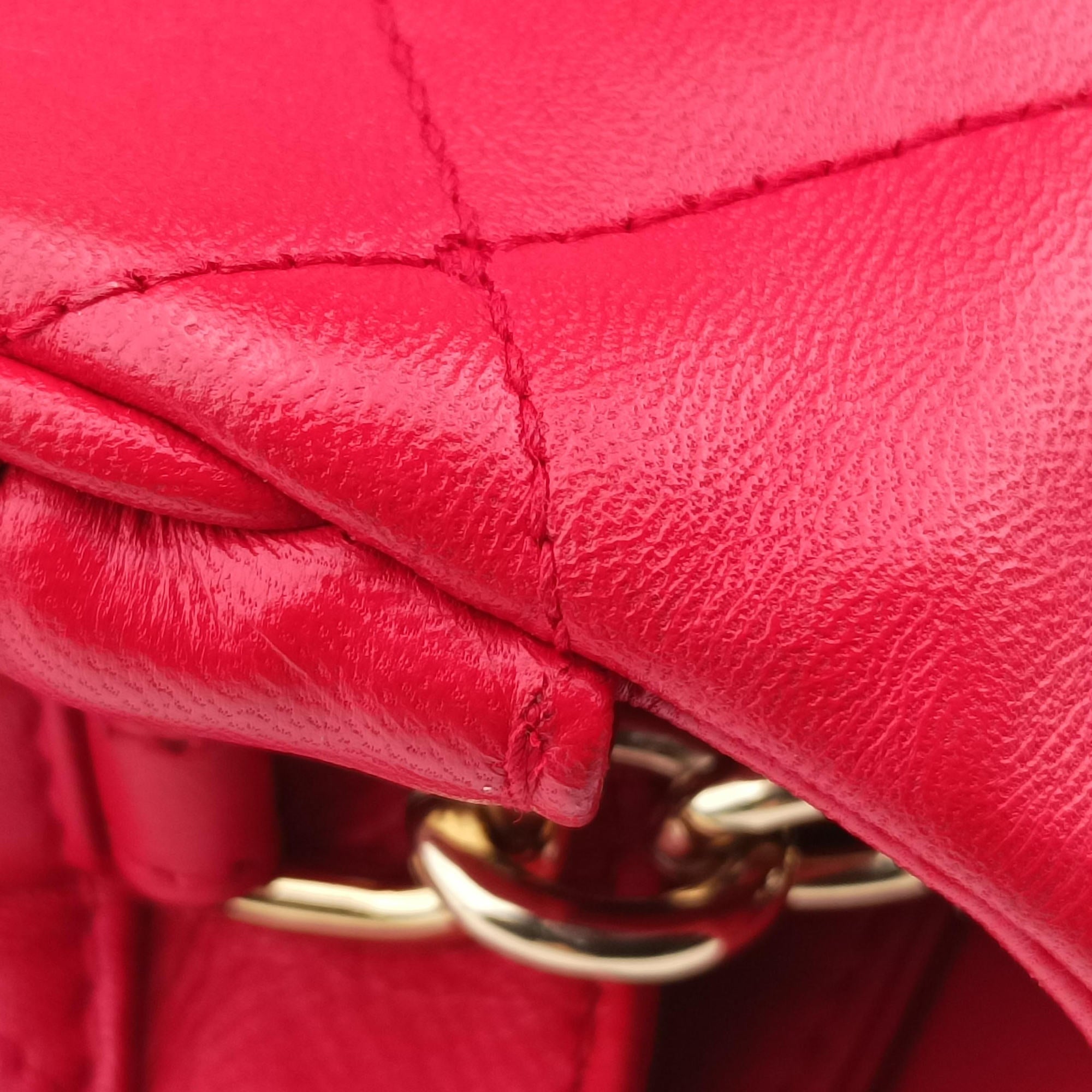 Pre-owned Dolce & Gabbana Miss Kate Red Leather  shoulderbag | stylenewstar