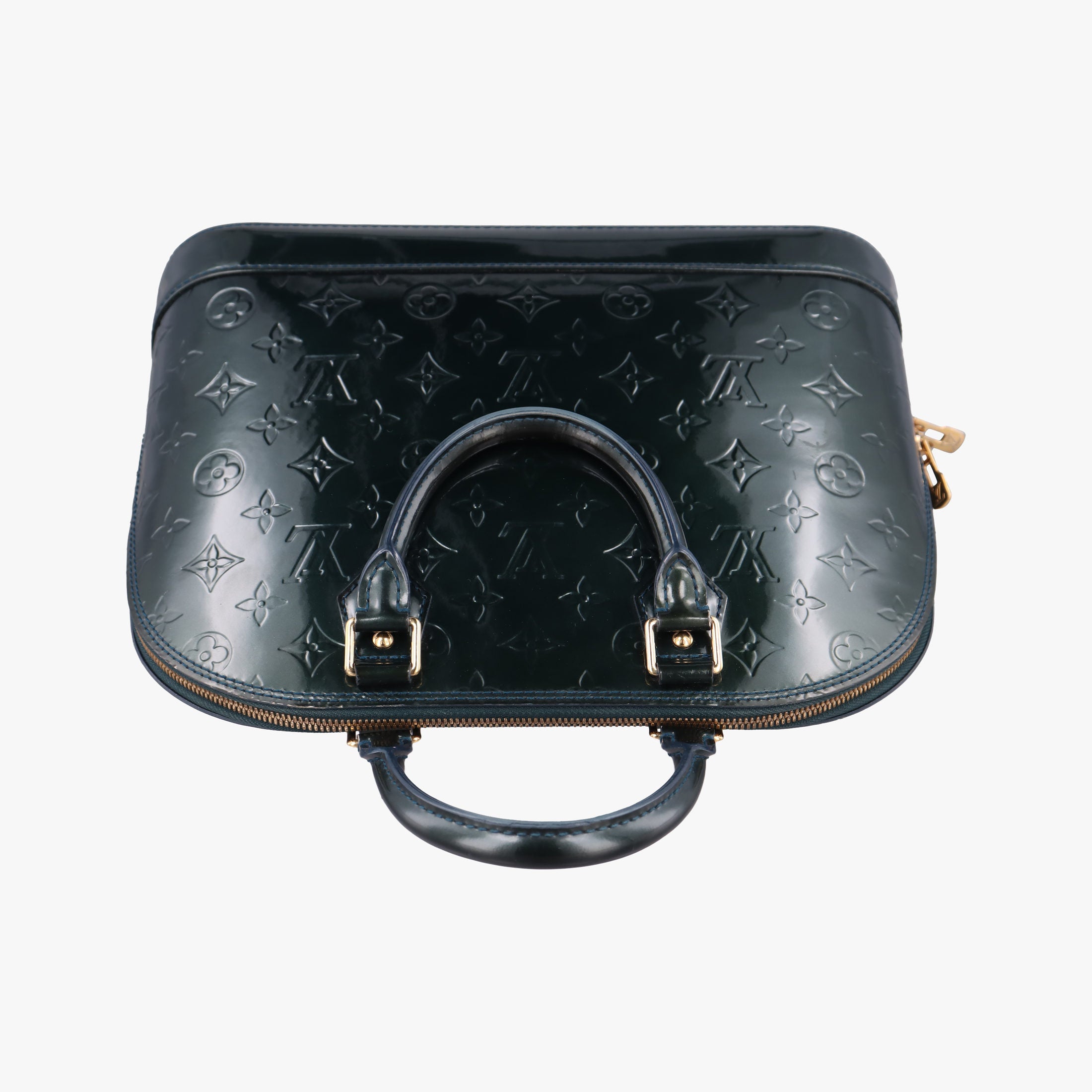 Pre-owned Louis Vuitton Alma PM Bleu Nuit Vernis M93682 handbag | stylenewstar