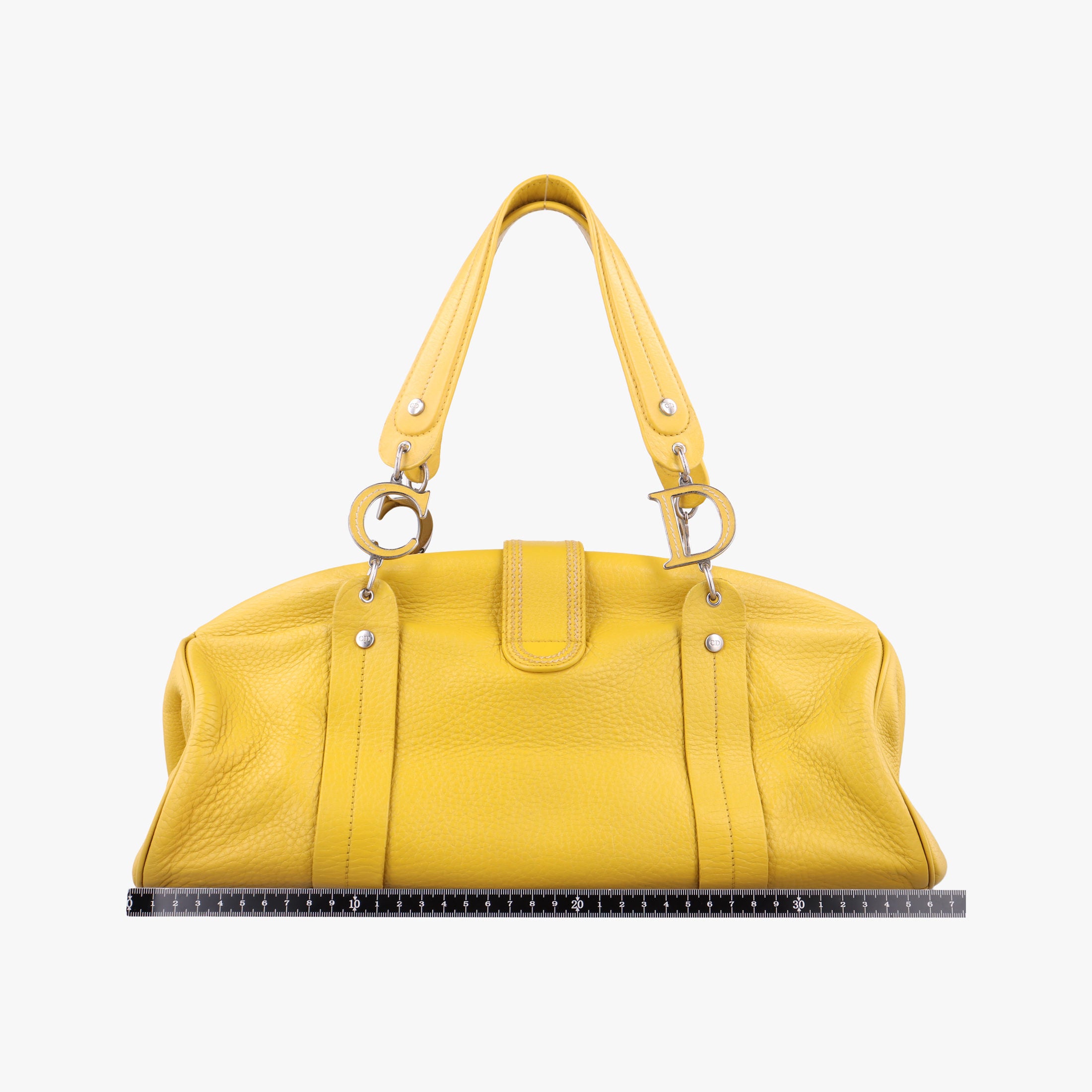 Pre-owned Christian Dior Detective Yellow Leather  handbag | stylenewstar
