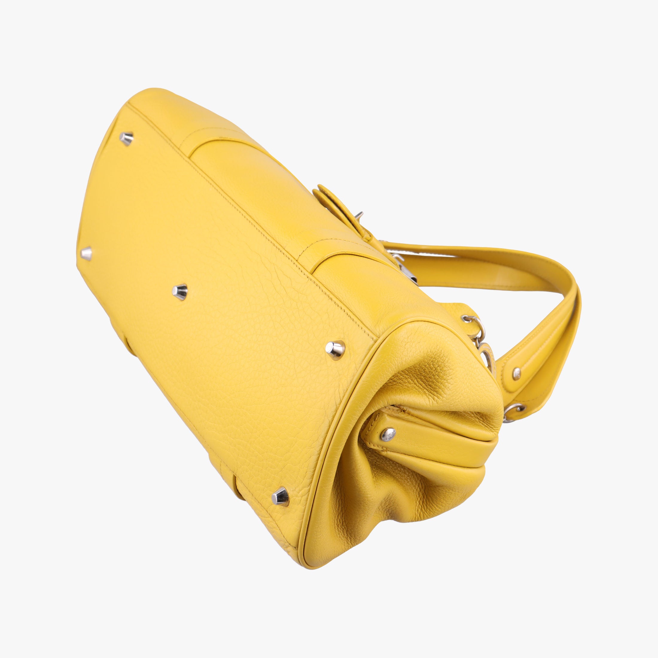 Pre-owned Christian Dior Detective Yellow Leather  handbag | stylenewstar