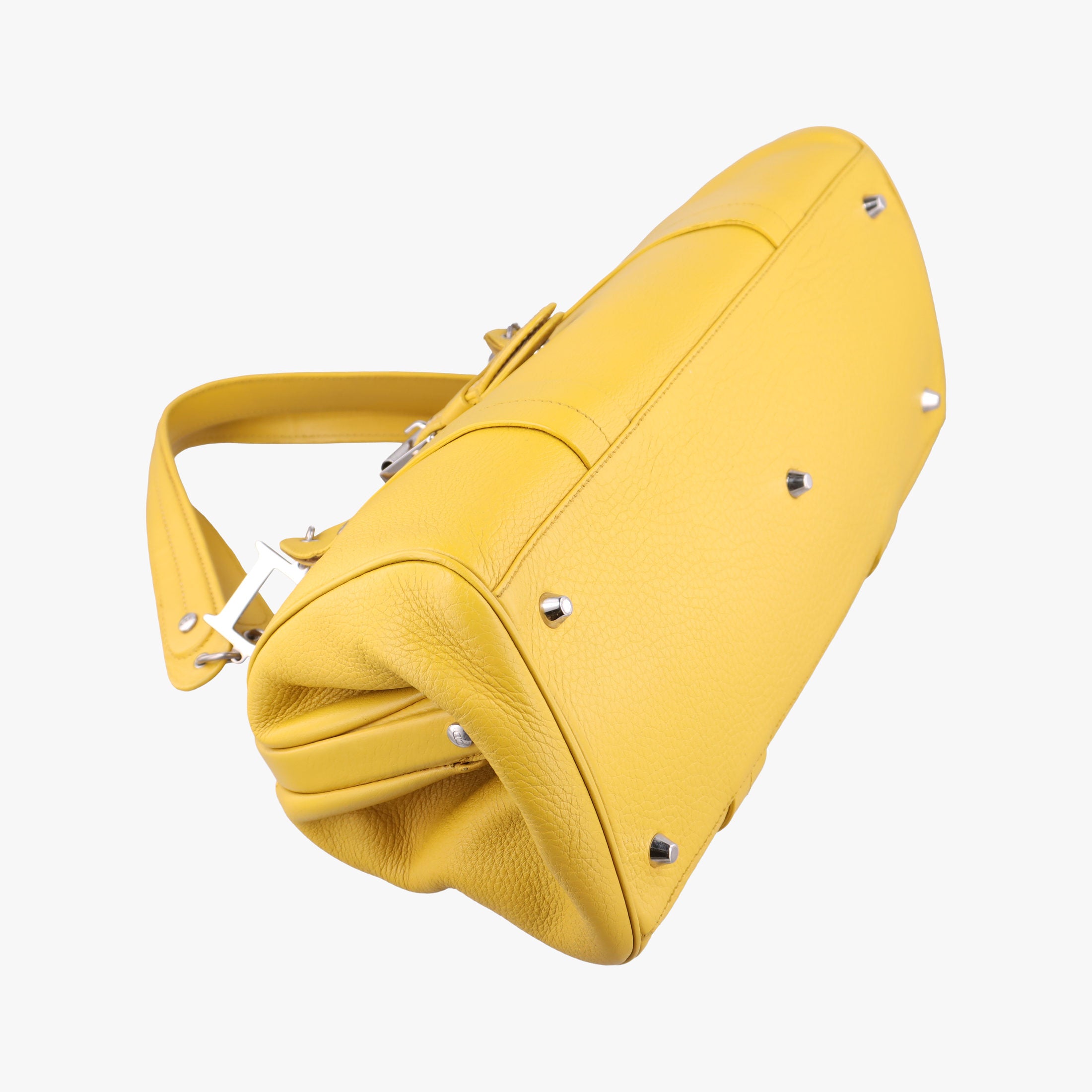 Pre-owned Christian Dior Detective Yellow Leather  handbag | stylenewstar