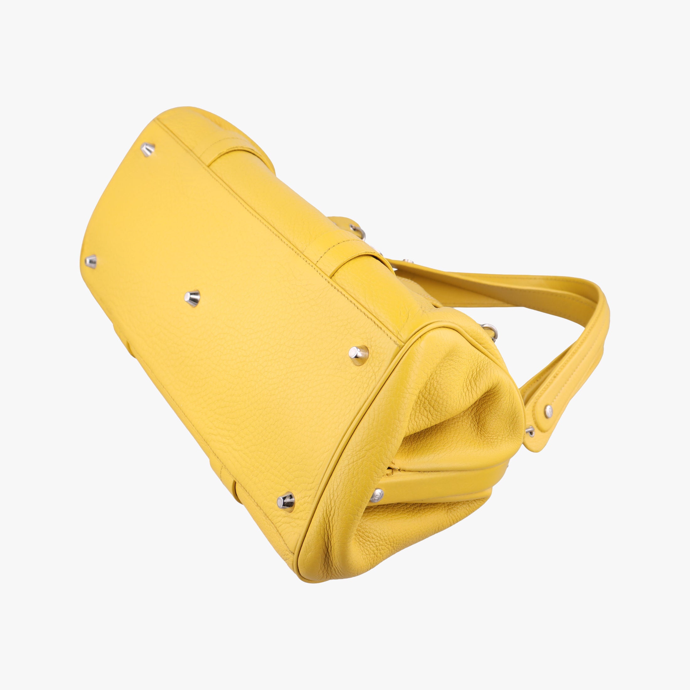 Pre-owned Christian Dior Detective Yellow Leather  handbag | stylenewstar