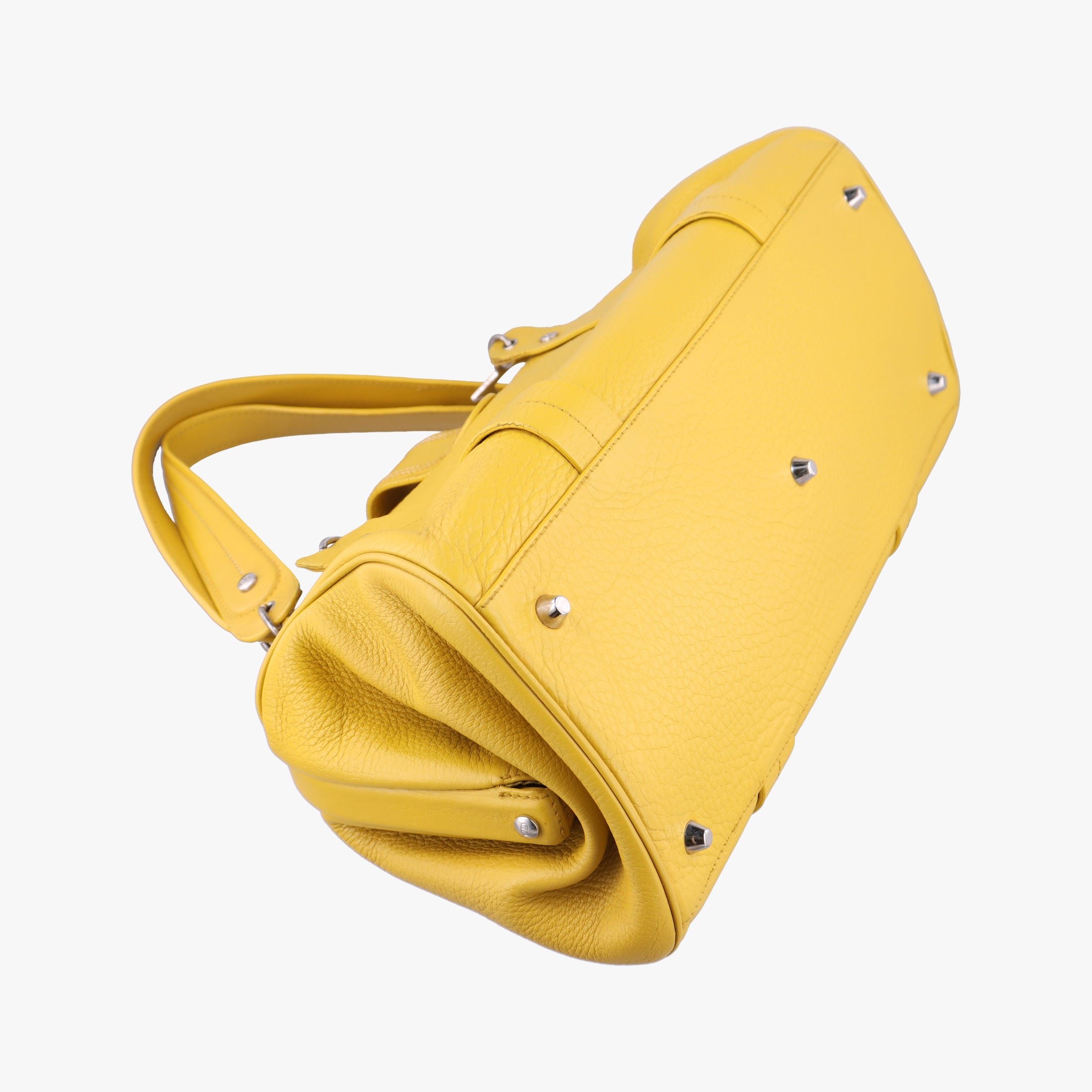 Pre-owned Christian Dior Detective Yellow Leather  handbag | stylenewstar