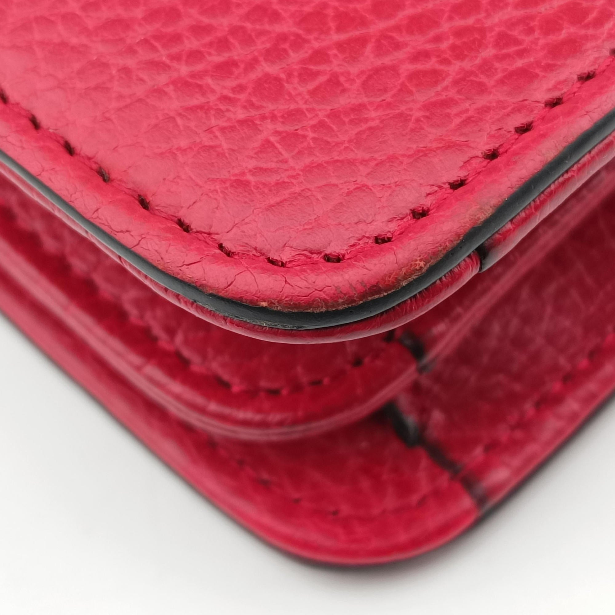 Secondhand Gucci Interlocking G Red Leather 510304 shoulderbag | stylenewstar