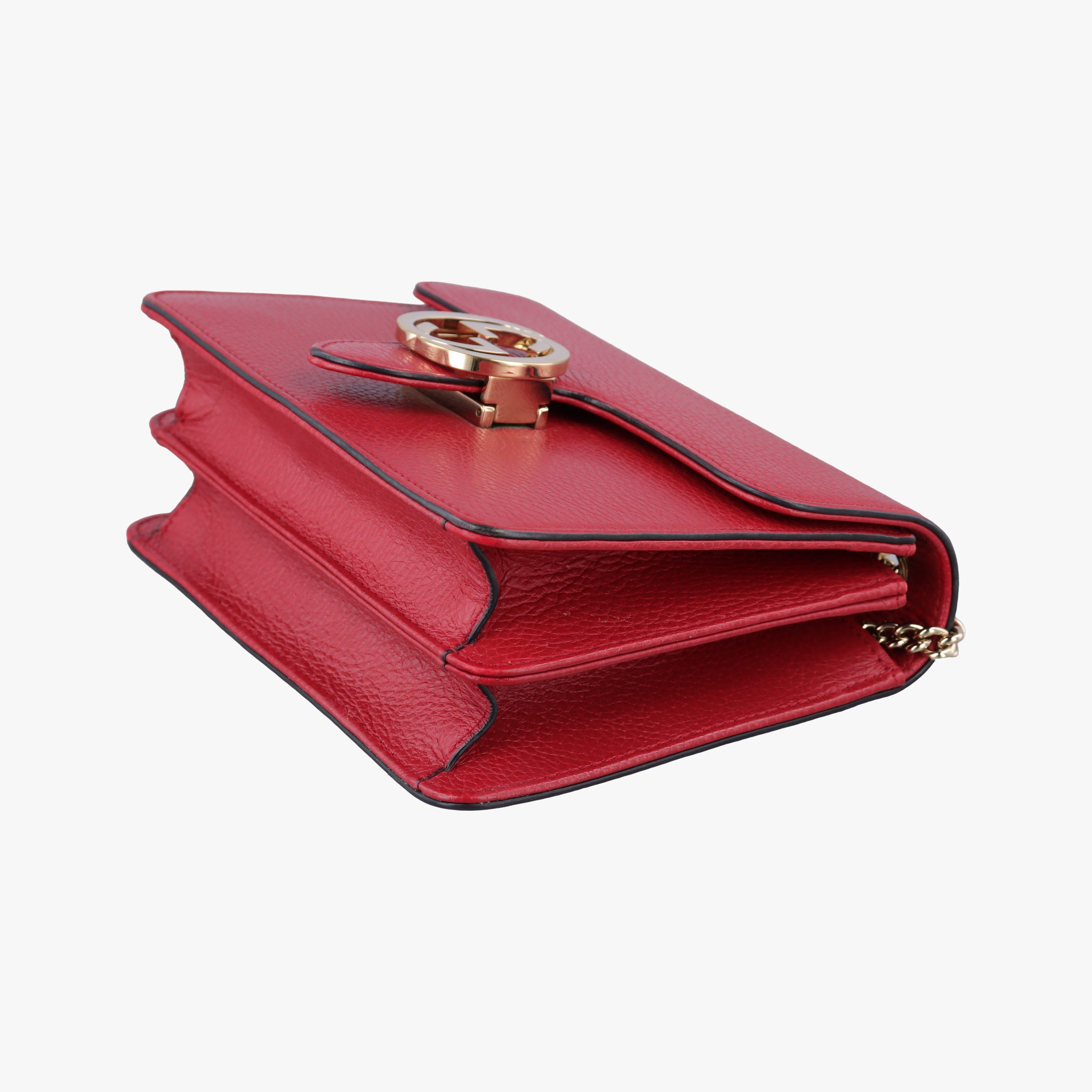 Secondhand Gucci Interlocking G Red Leather 510304 shoulderbag | stylenewstar