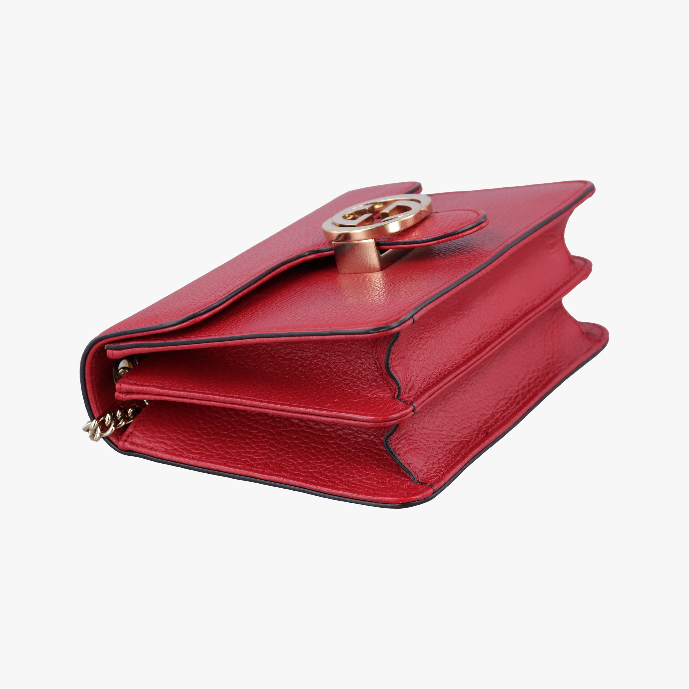 Secondhand Gucci Interlocking G Red Leather 510304 shoulderbag | stylenewstar