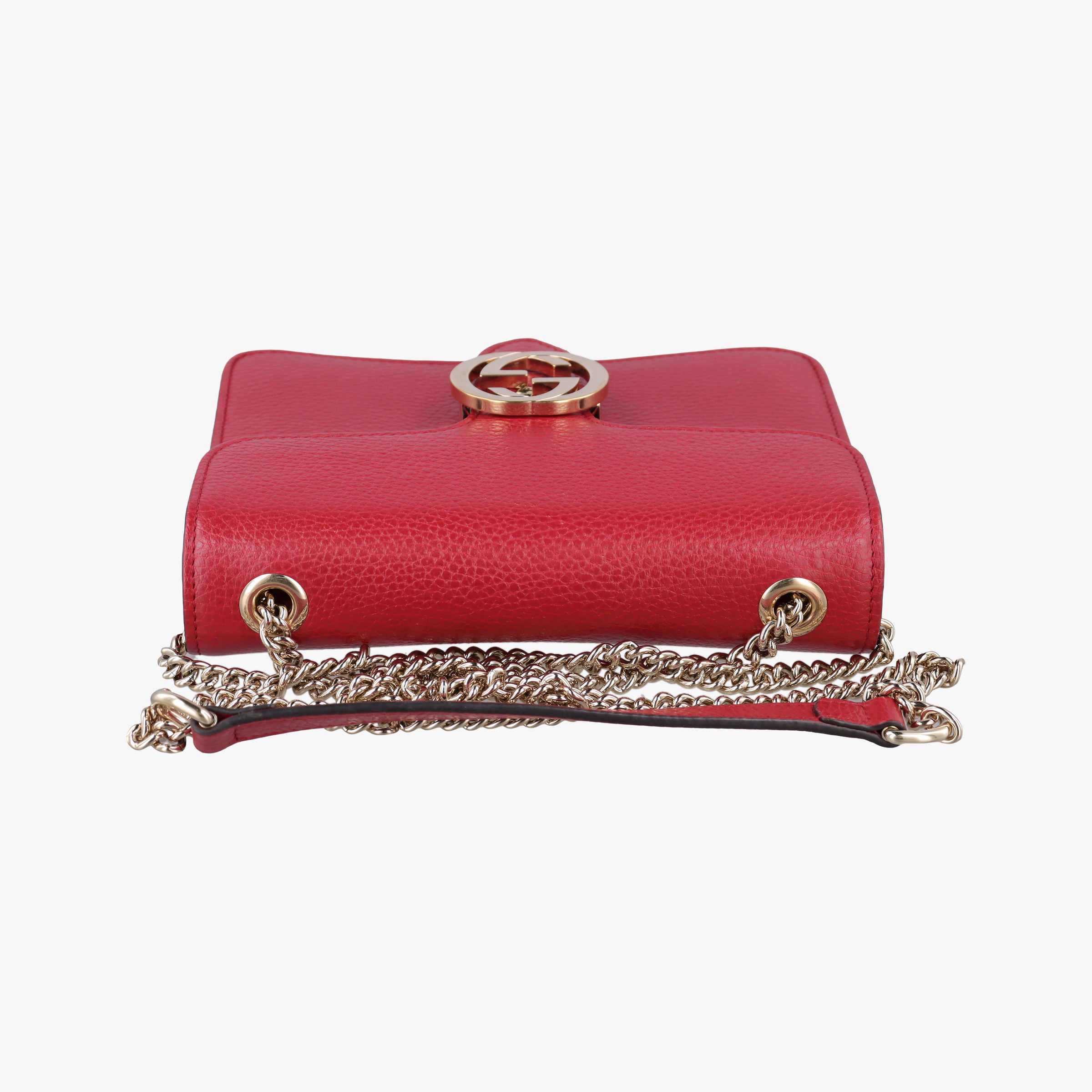 Secondhand Gucci Interlocking G Red Leather 510304 shoulderbag | stylenewstar
