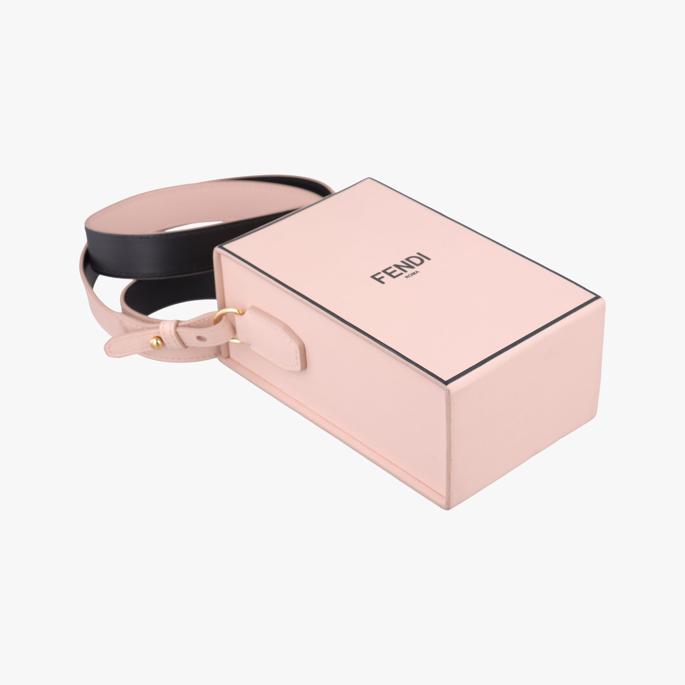 Pre-owned Fendi FENDI Box Packaging Pink Leather 8BT339 shoulderbag | stylenewstar