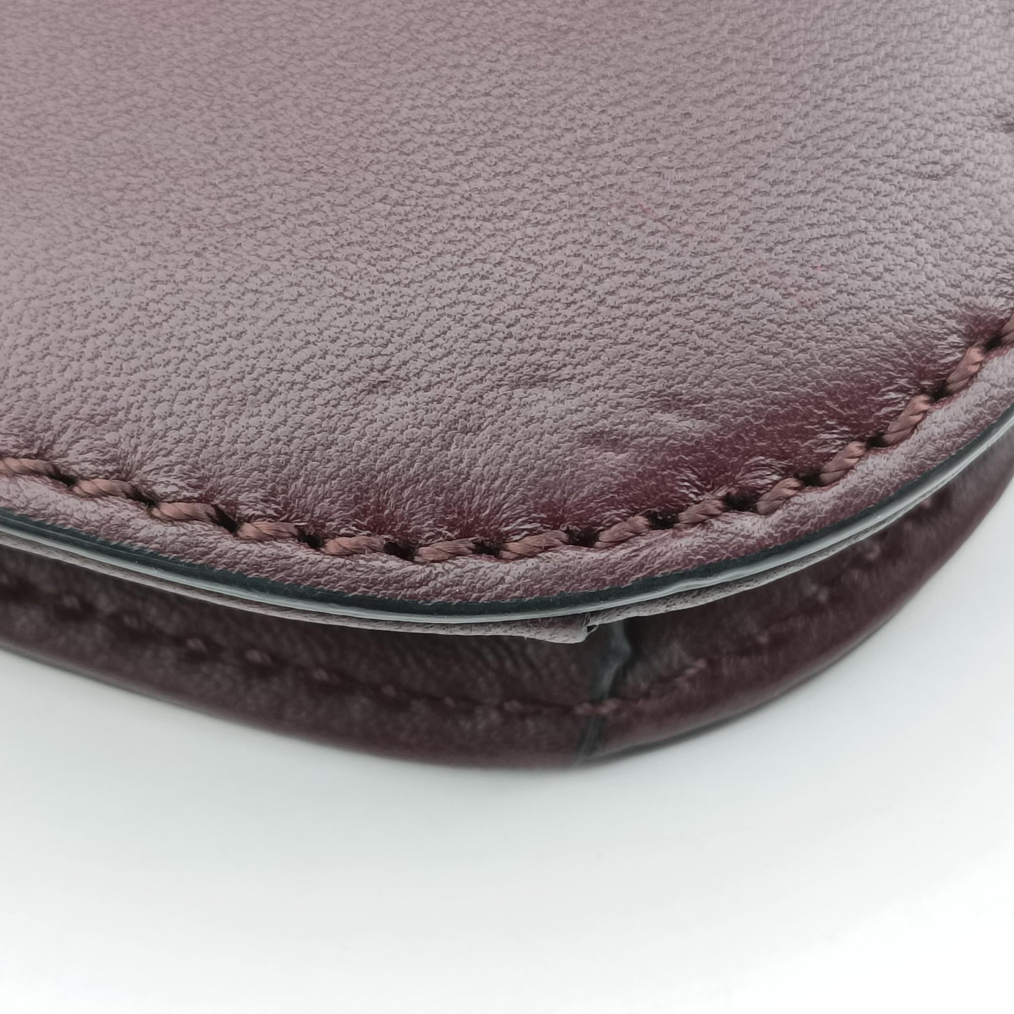 Vintage Valentino Rockstud　Glam Lock Burgundy x Multicolour fabric x Leather  shoulderbag | stylenewstar
