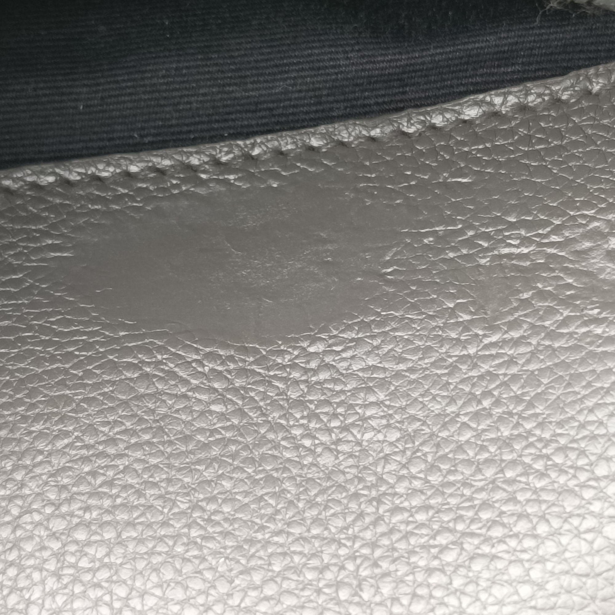 Pre-owned Yves Saint Laurent COLLEGE Grey Leather 498056 shoulderbag | stylenewstar