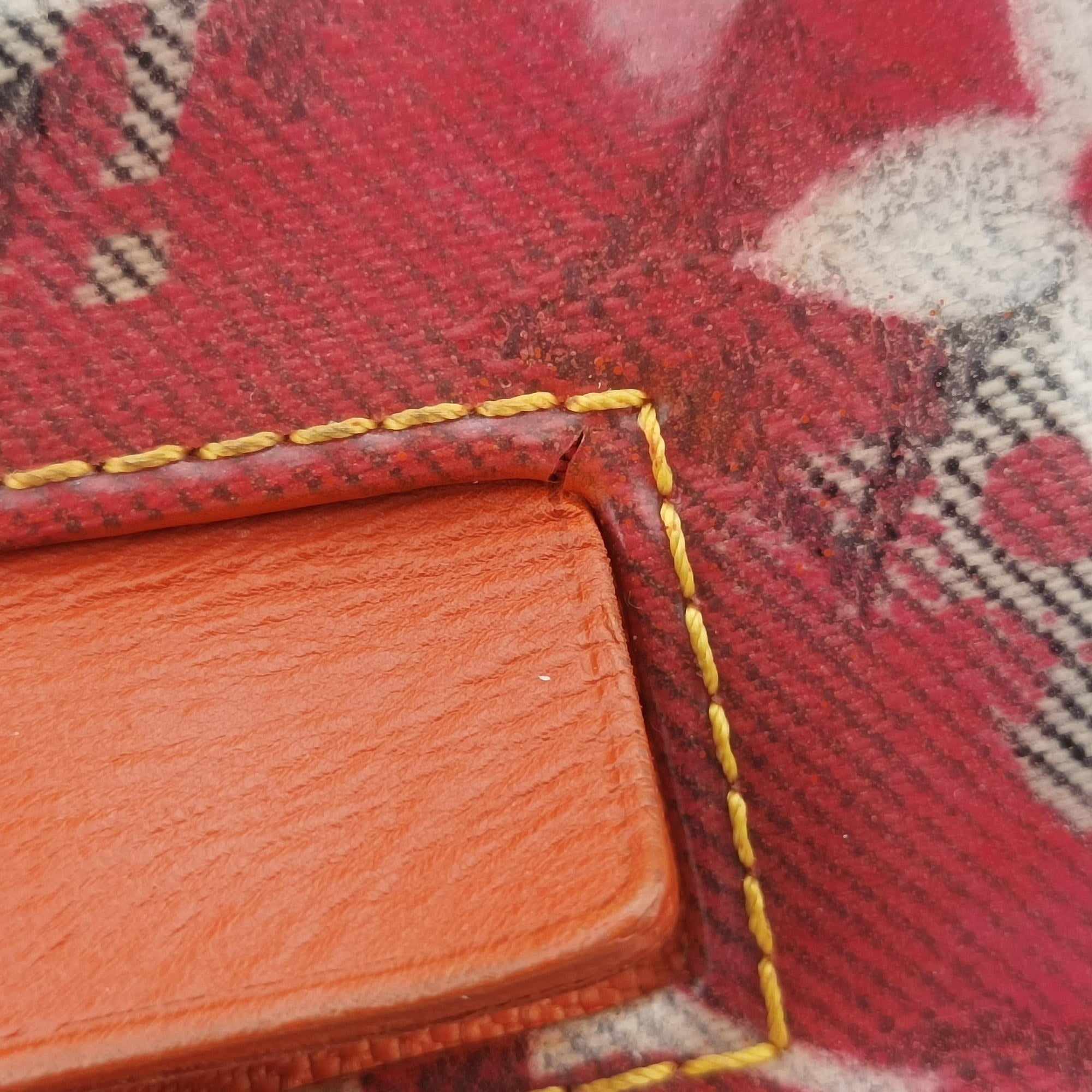 Pre-owned Louis Vuitton Weekender PM Rose×Multicolor Monogram Pulp M95734 handbag | stylenewstar
