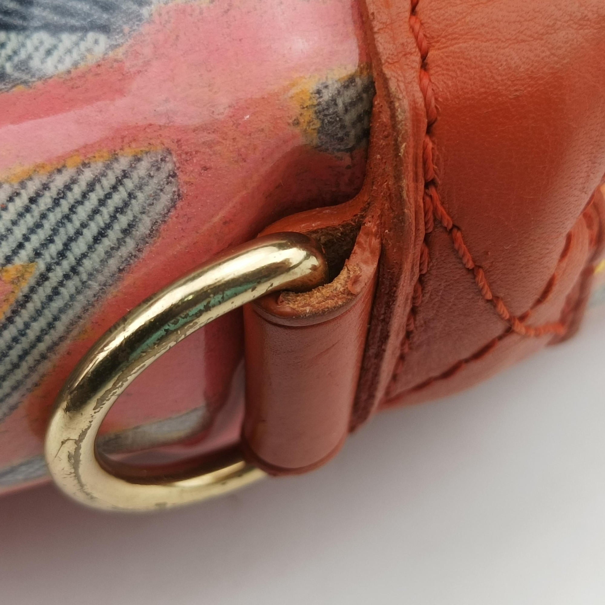 Pre-owned Louis Vuitton Weekender PM Rose×Multicolor Monogram Pulp M95734 handbag | stylenewstar