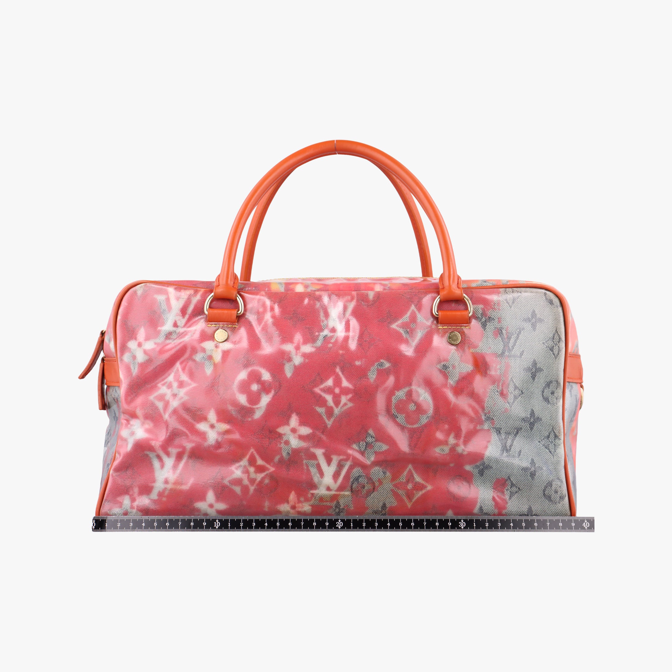 Pre-owned Louis Vuitton Weekender PM Rose×Multicolor Monogram Pulp M95734 handbag | stylenewstar