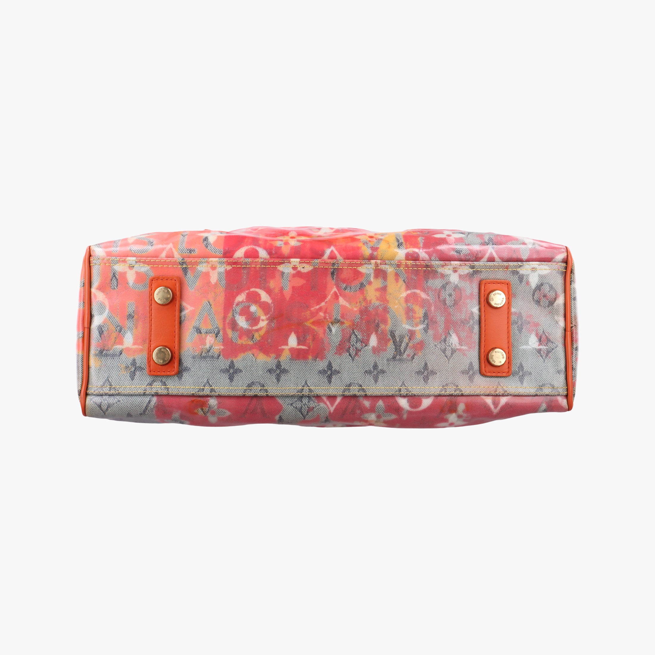 Pre-owned Louis Vuitton Weekender PM Rose×Multicolor Monogram Pulp M95734 handbag | stylenewstar