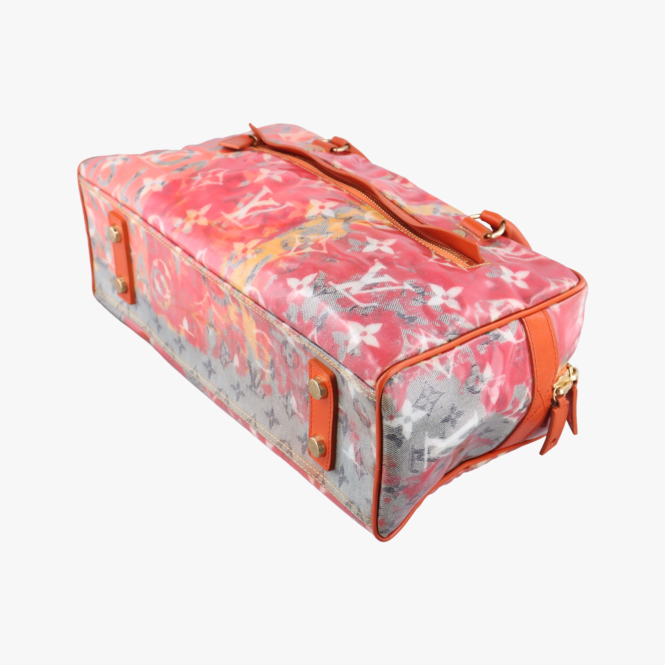 Pre-owned Louis Vuitton Weekender PM Rose×Multicolor Monogram Pulp M95734 handbag | stylenewstar