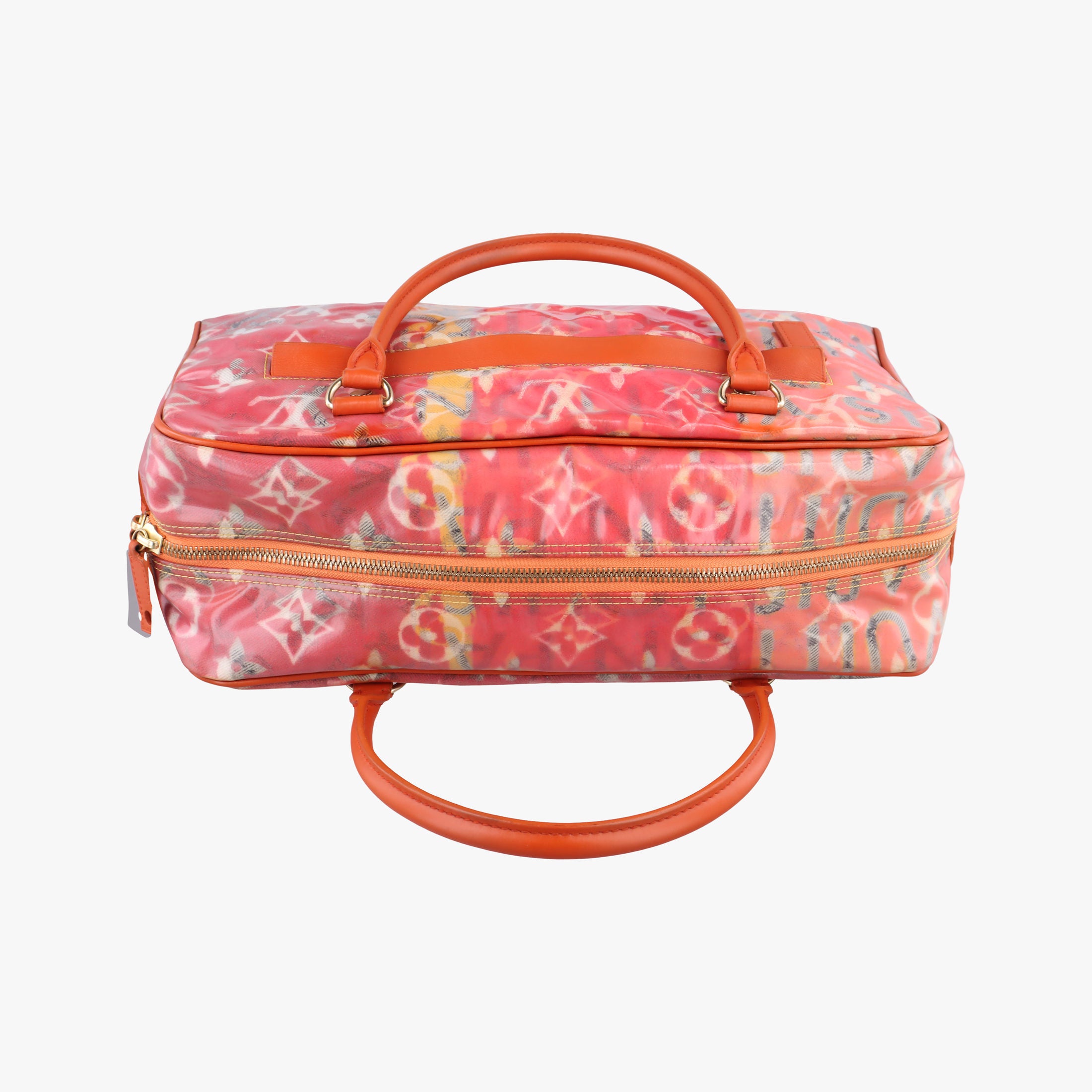 Pre-owned Louis Vuitton Weekender PM Rose×Multicolor Monogram Pulp M95734 handbag | stylenewstar