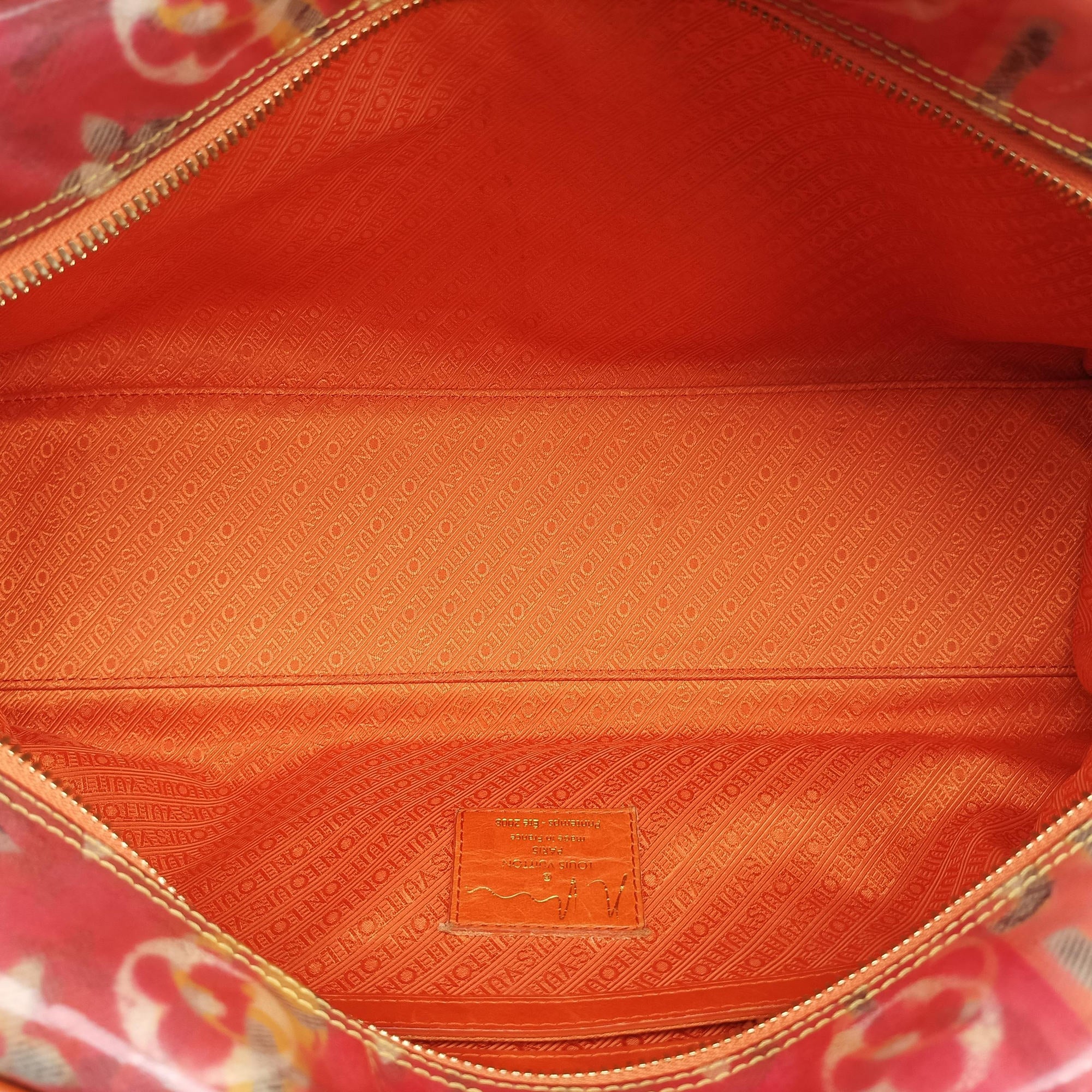 Pre-owned Louis Vuitton Weekender PM Rose×Multicolor Monogram Pulp M95734 handbag | stylenewstar