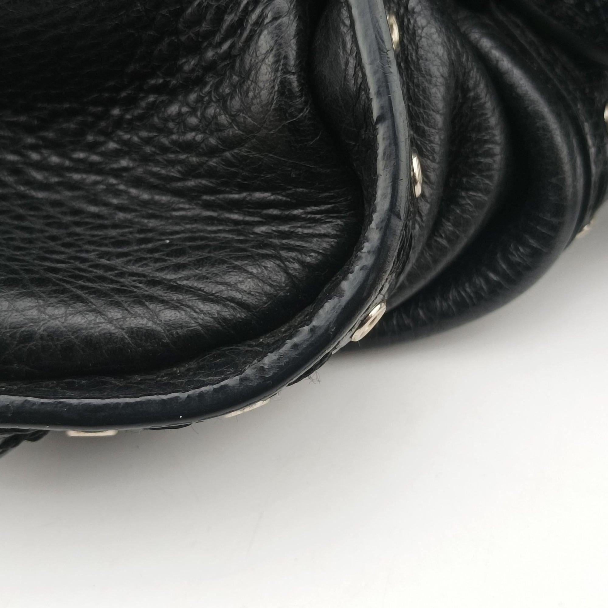 Pre-owned Christian Dior Savane Black Leather  shoulderbag | stylenewstar
