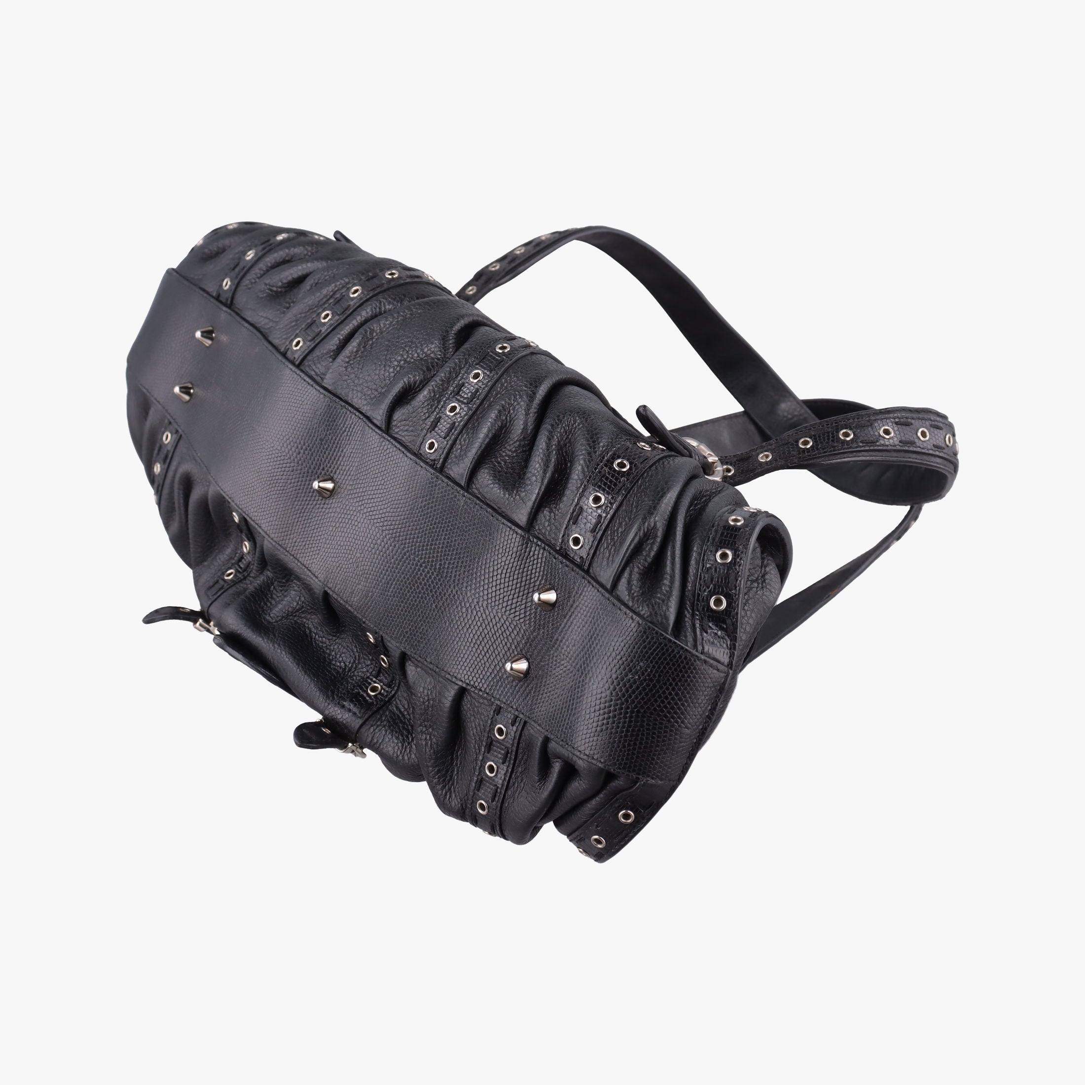 Pre-owned Christian Dior Savane Black Leather  shoulderbag | stylenewstar