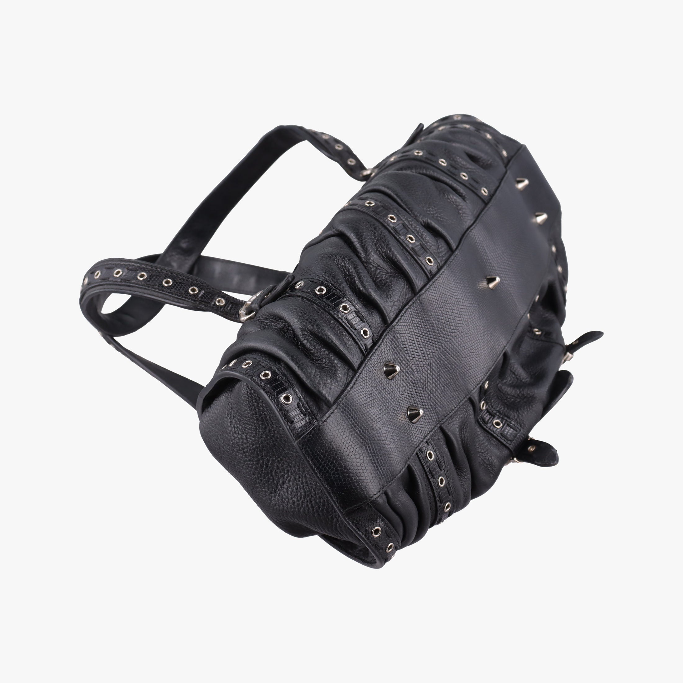 Pre-owned Christian Dior Savane Black Leather  shoulderbag | stylenewstar
