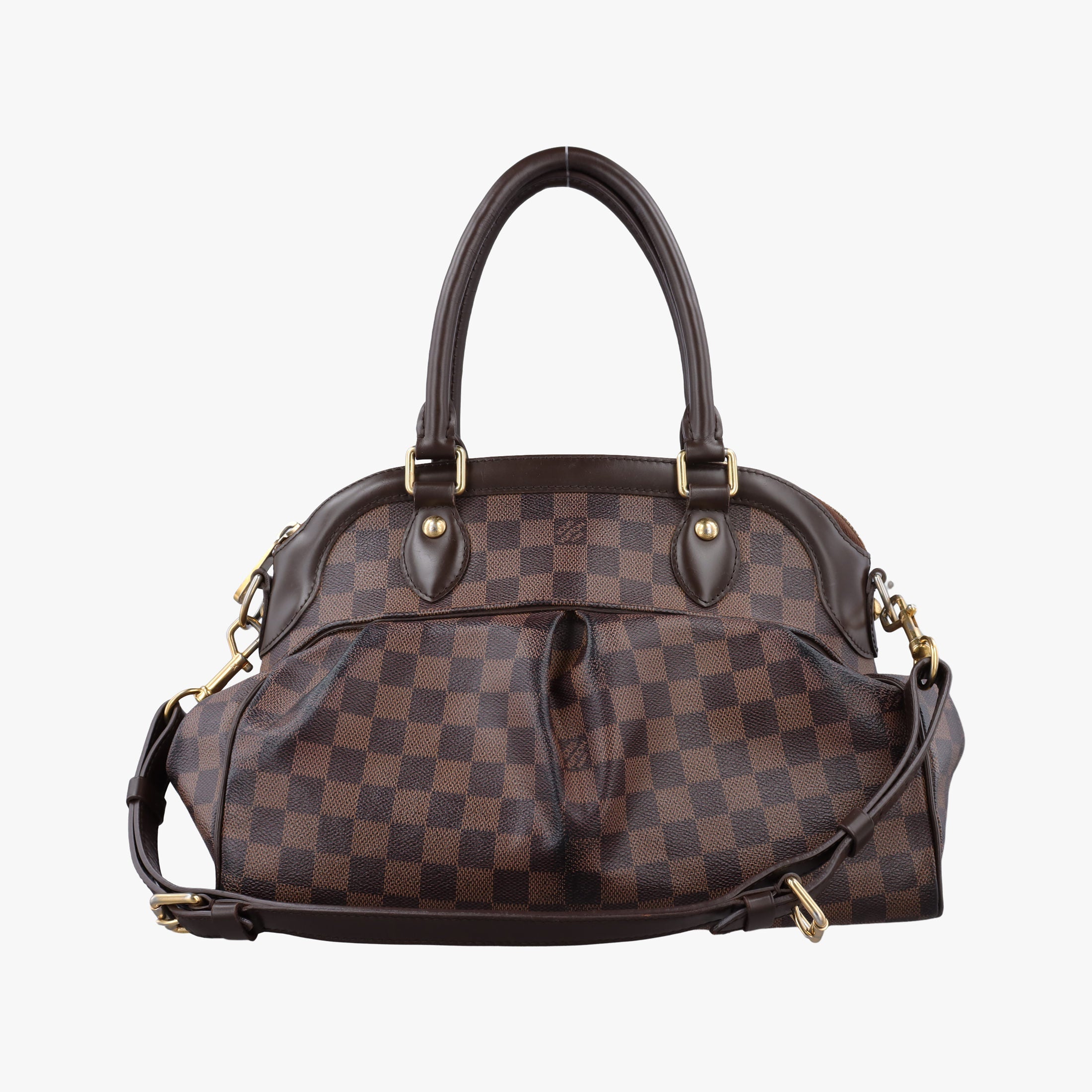 Pre-owned Louis Vuitton TREVI PM EBENE Damier Canvas N51997 shoulderbag | stylenewstar