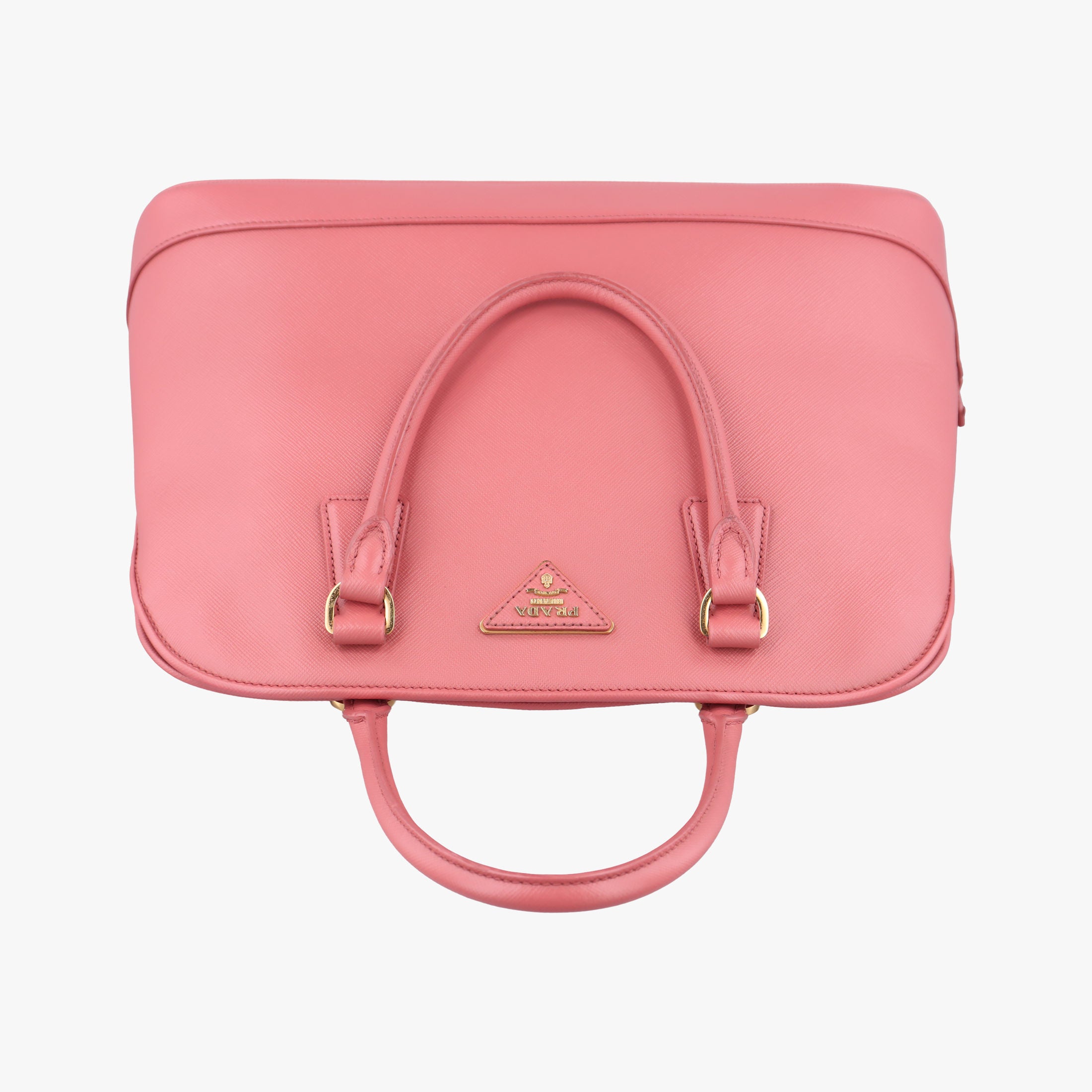 Pre-owned Prada Promenade Pink SAFFIANO Leather BN2558 handbag | stylenewstar