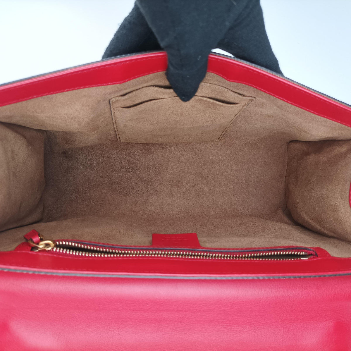 Pre-owned Gucci Padlock beige×red×Multicolour PVC coated canvas×Leather 409486 shoulderbag | stylenewstar