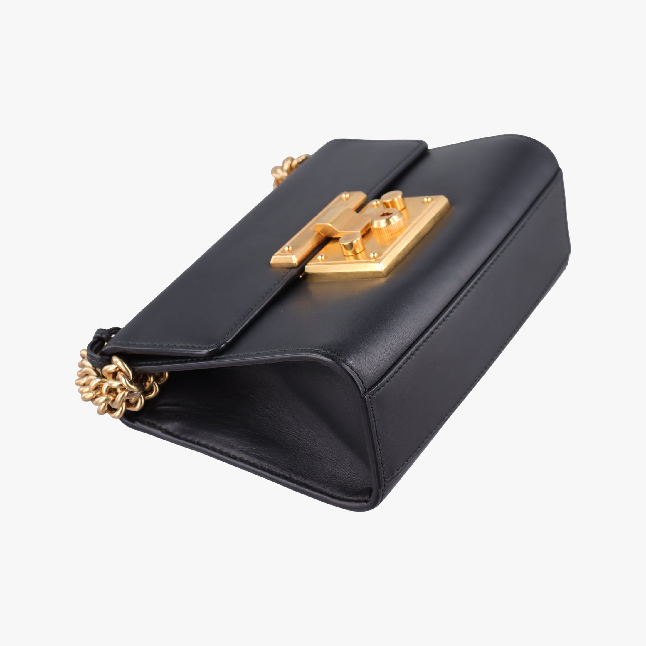 Pre-owned Gucci Padlock Black Leather 409487 shoulderbag | stylenewstar
