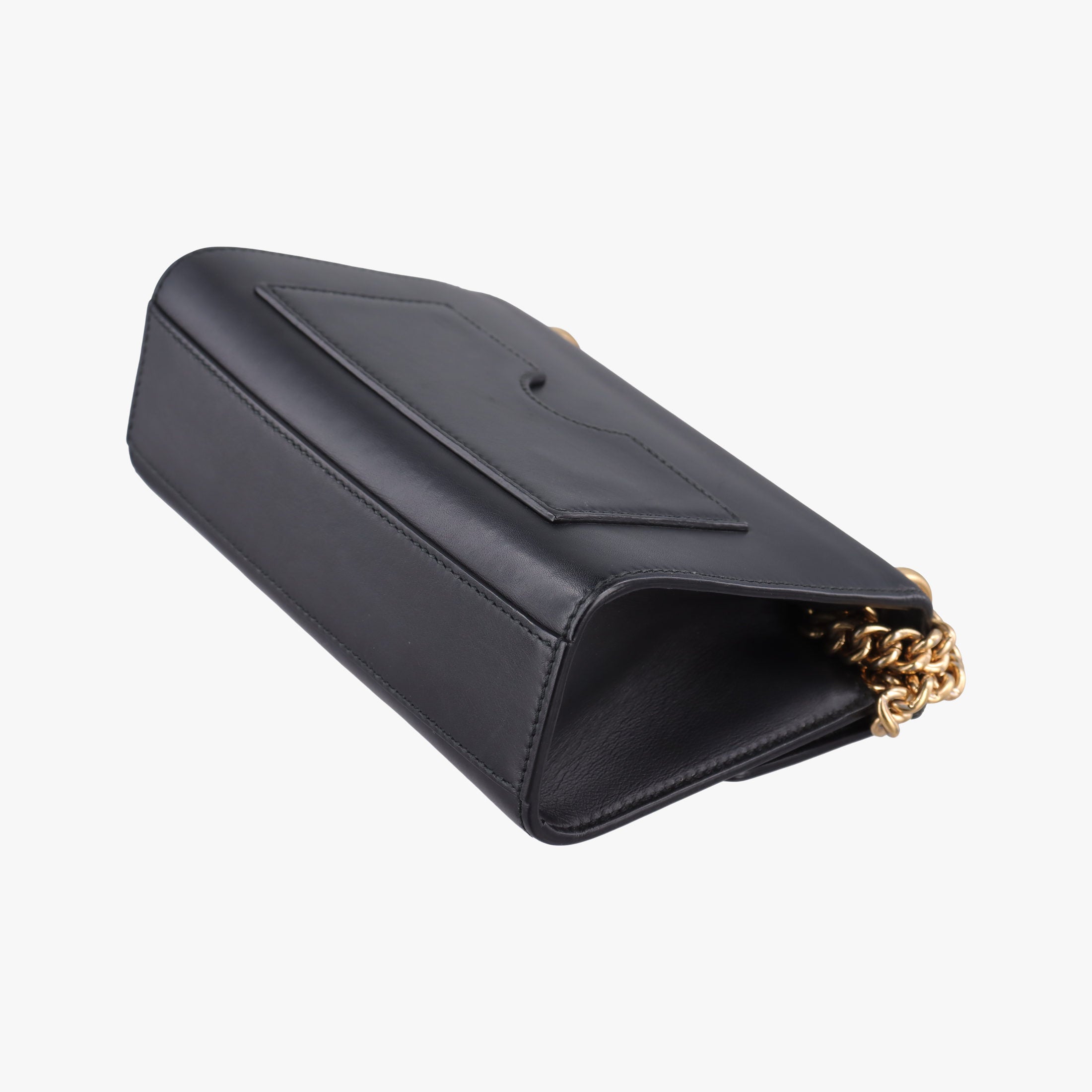 Pre-owned Gucci Padlock Black Leather 409487 shoulderbag | stylenewstar