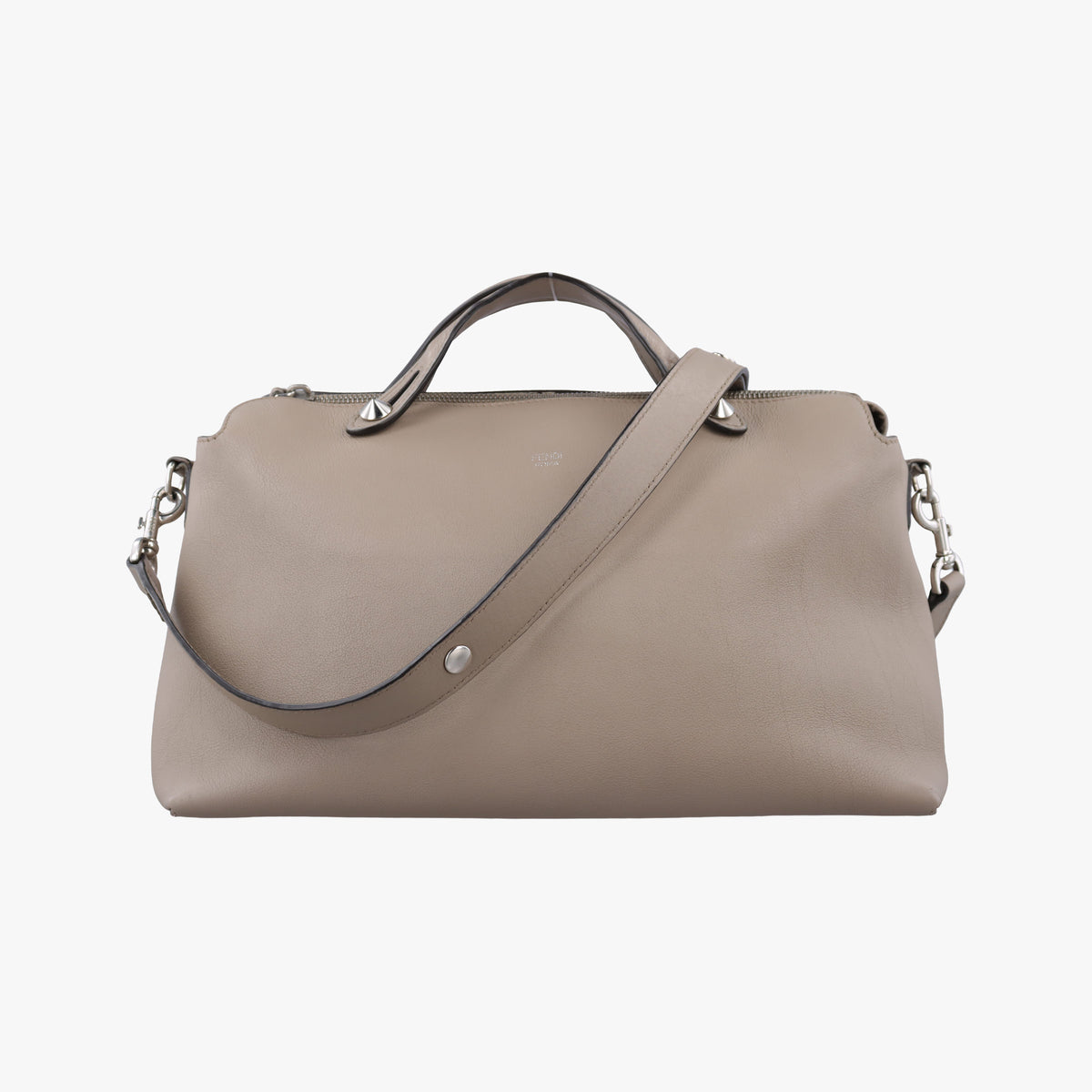 Pre-owned Fendi By The Way Beige Leather 8BL125 shoulderbag | stylenewstar