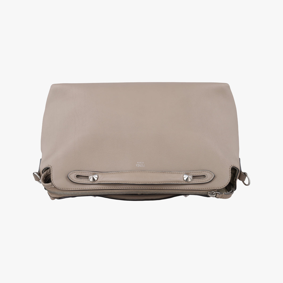 Pre-owned Fendi By The Way Beige Leather 8BL125 shoulderbag | stylenewstar
