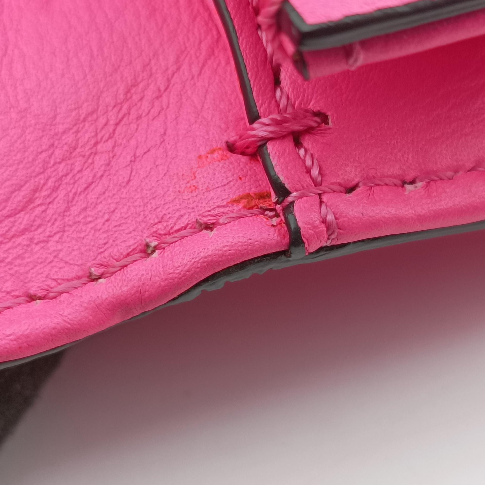 Pre-owned Valentino Rockstud Glam Lock Pink Leather  shoulderbag | stylenewstar
