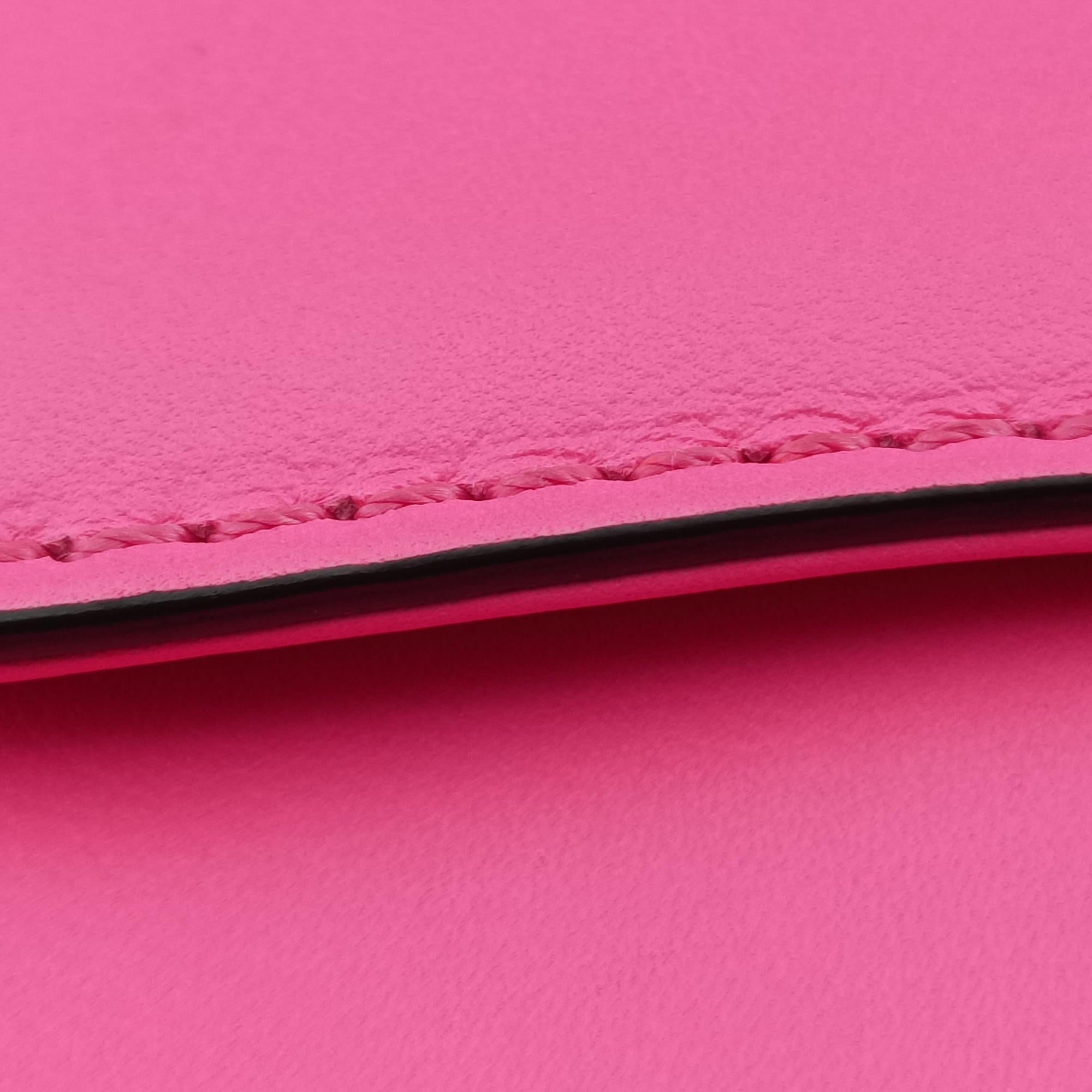 Pre-owned Valentino Rockstud Glam Lock Pink Leather  shoulderbag | stylenewstar