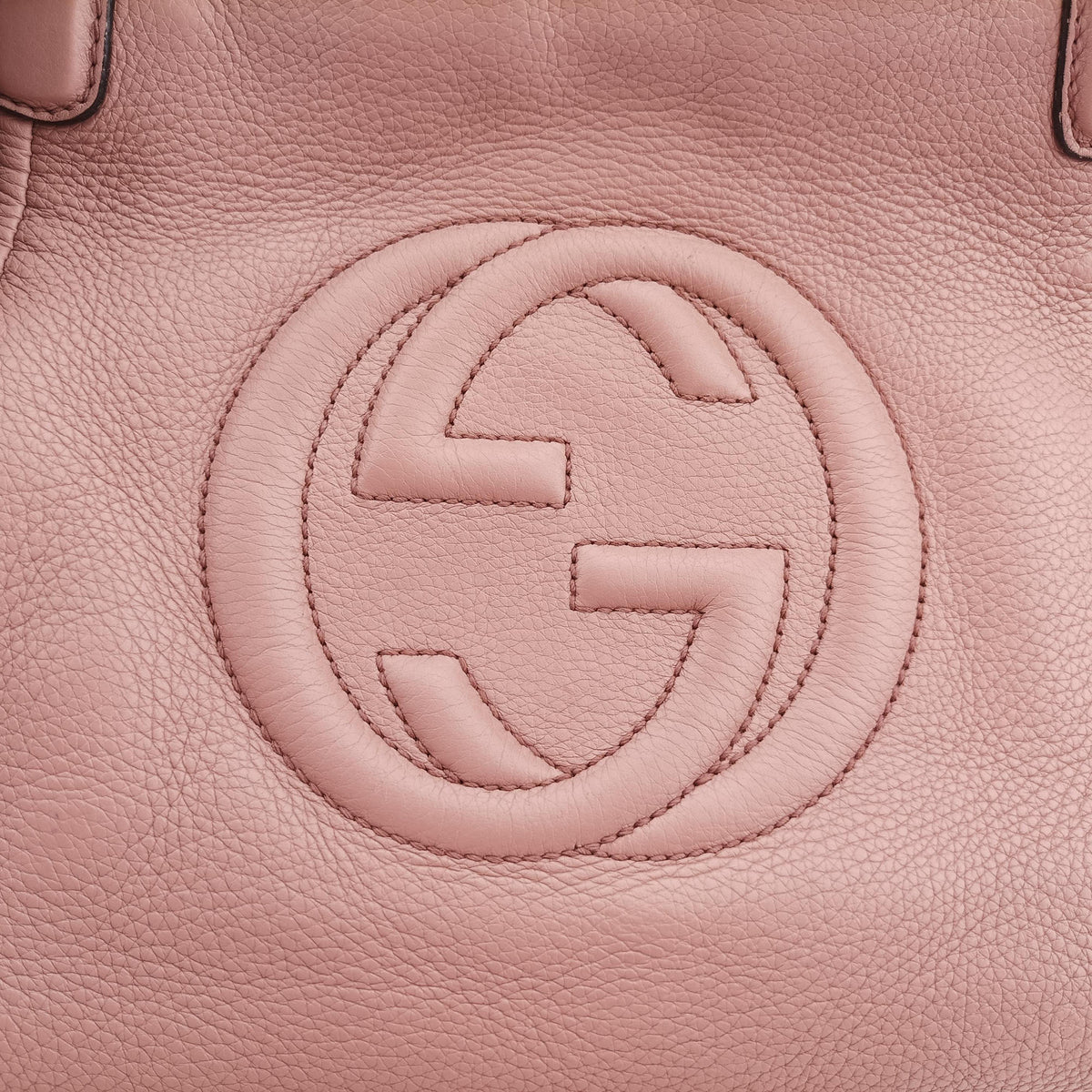 Pre-owned Gucci Soho Pink Leather 369176 shoulderbag | stylenewstar