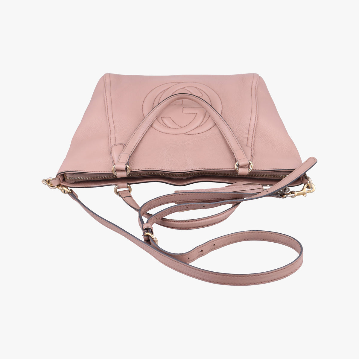 Pre-owned Gucci Soho Pink Leather 369176 shoulderbag | stylenewstar