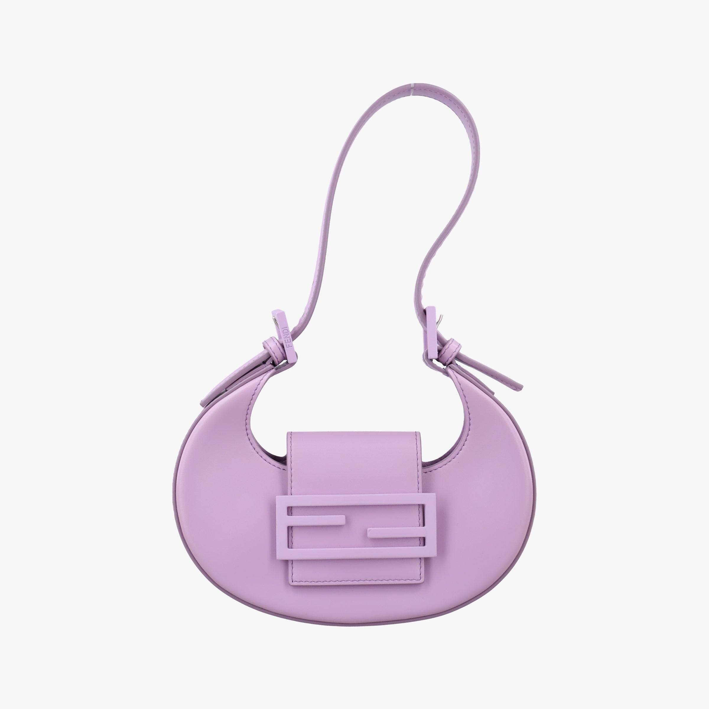 Pre-owned Fendi Cookie Mini Purple Leather 8BS065 handbag | stylenewstar