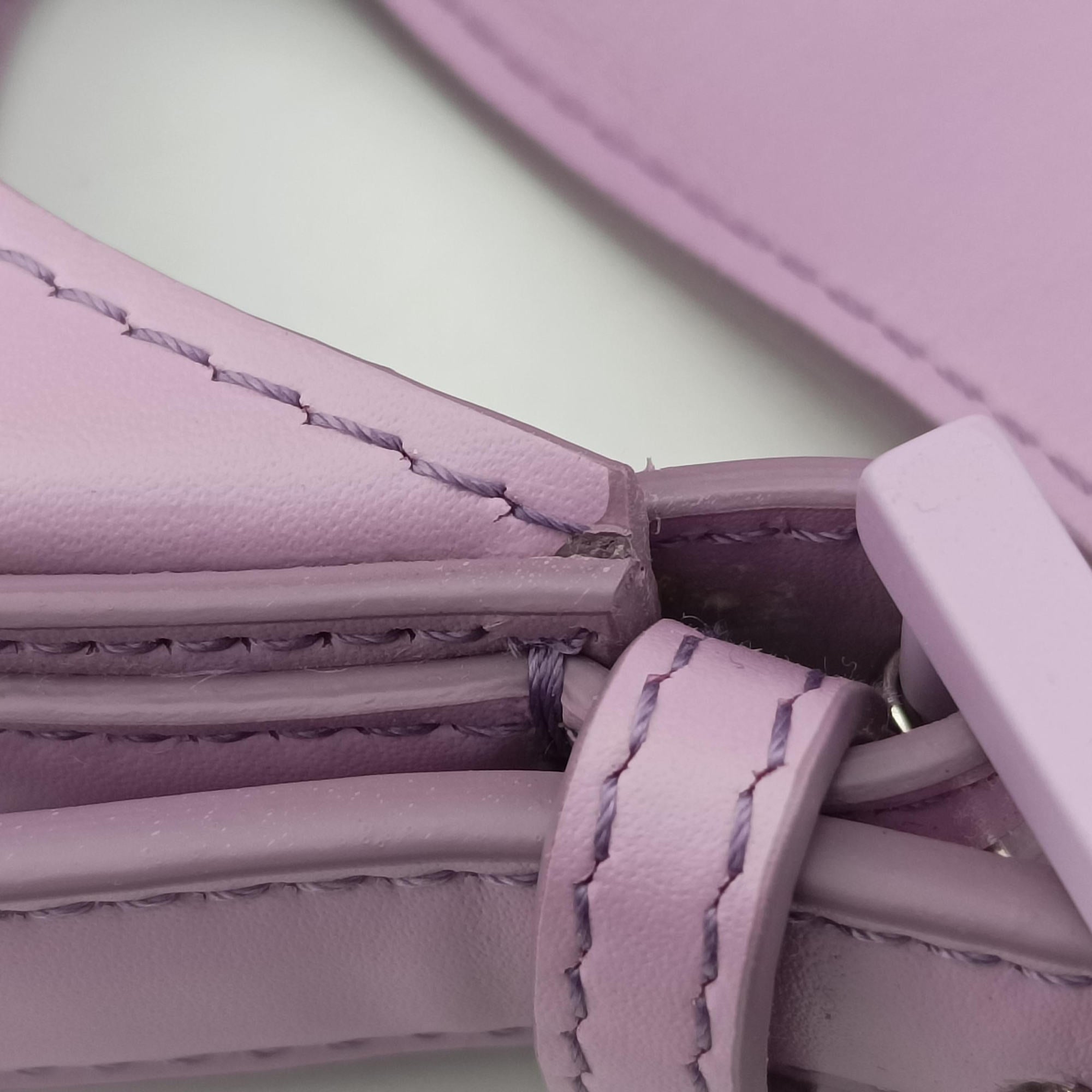 Pre-owned Fendi Cookie Mini Purple Leather 8BS065 handbag | stylenewstar
