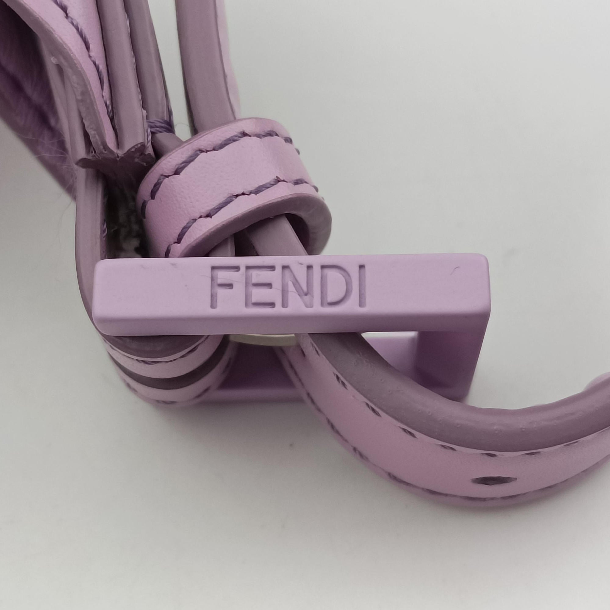 Pre-owned Fendi Cookie Mini Purple Leather 8BS065 handbag | stylenewstar