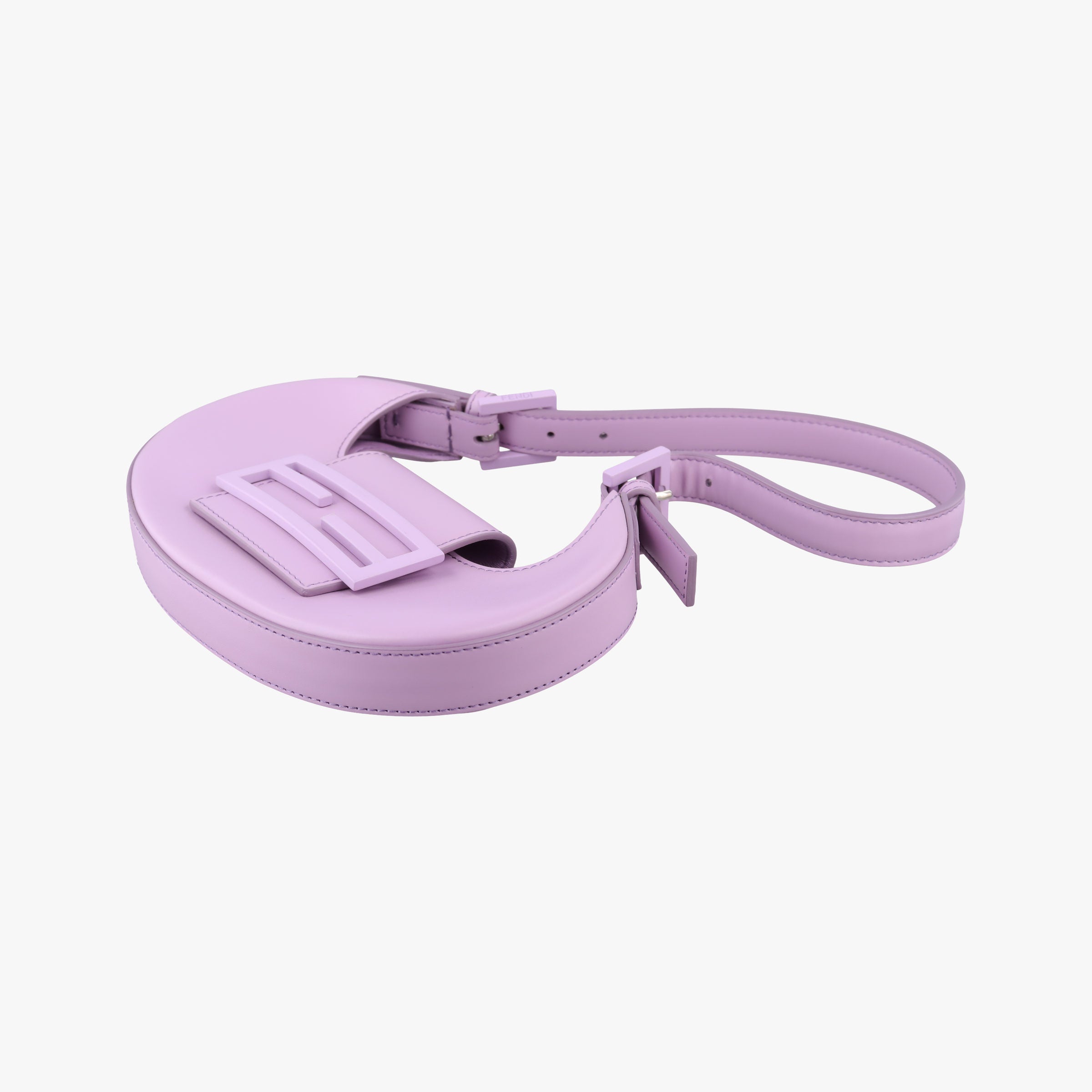 Pre-owned Fendi Cookie Mini Purple Leather 8BS065 handbag | stylenewstar