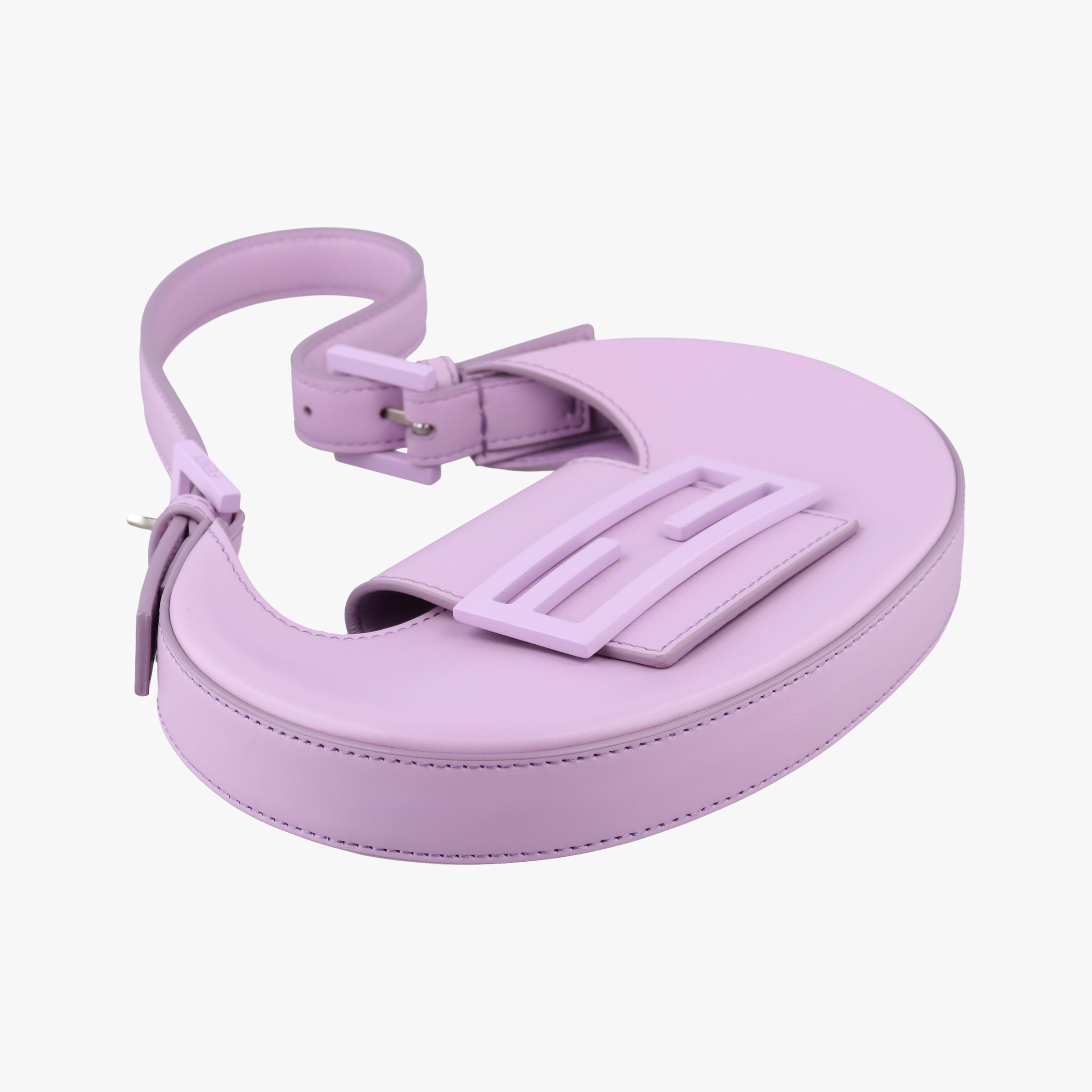 Pre-owned Fendi Cookie Mini Purple Leather 8BS065 handbag | stylenewstar
