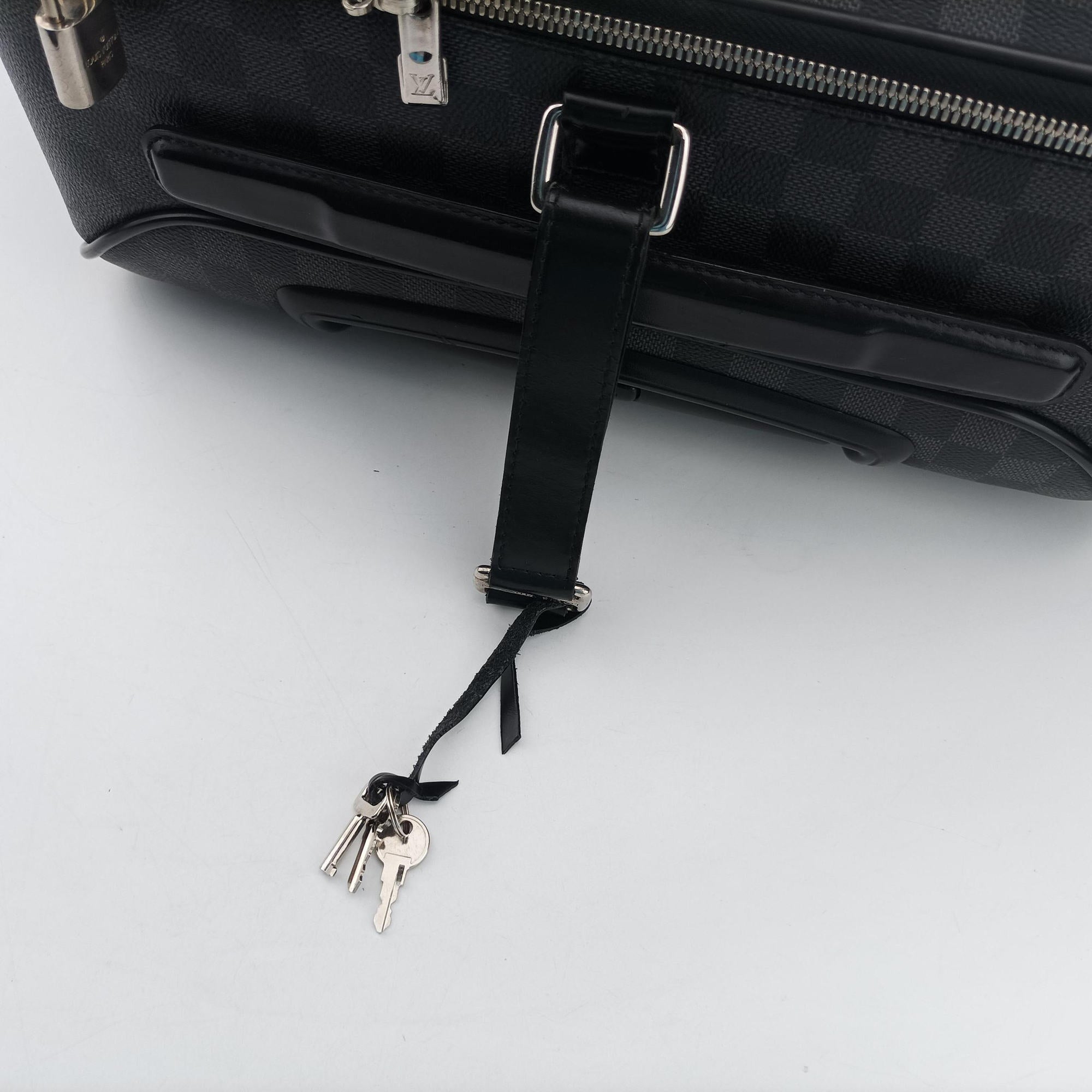 Pre-owned Louis Vuitton PEGASE 55 Graphite Damier Canvas N23299 suitcase | stylenewstar